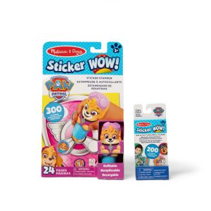 Sticker WOW!™ PAW Patrol Skye Bundle: Activity Pad & Sticker Stamper + Mini Activity Pad and 200 Refill Stickers