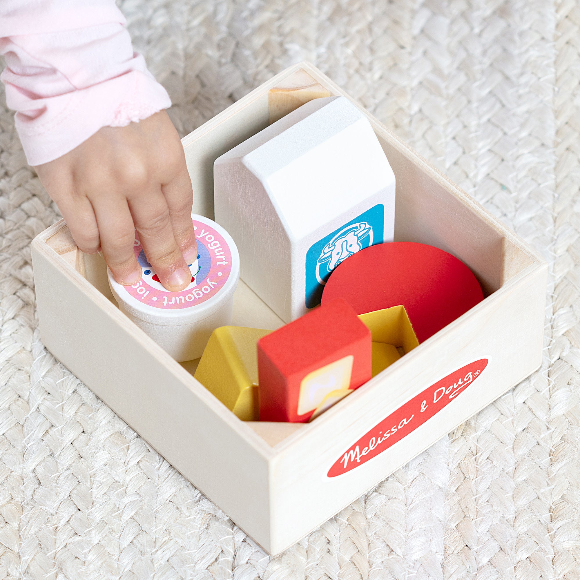 Wooden Food Groups Play Set – Dairy - Image 2