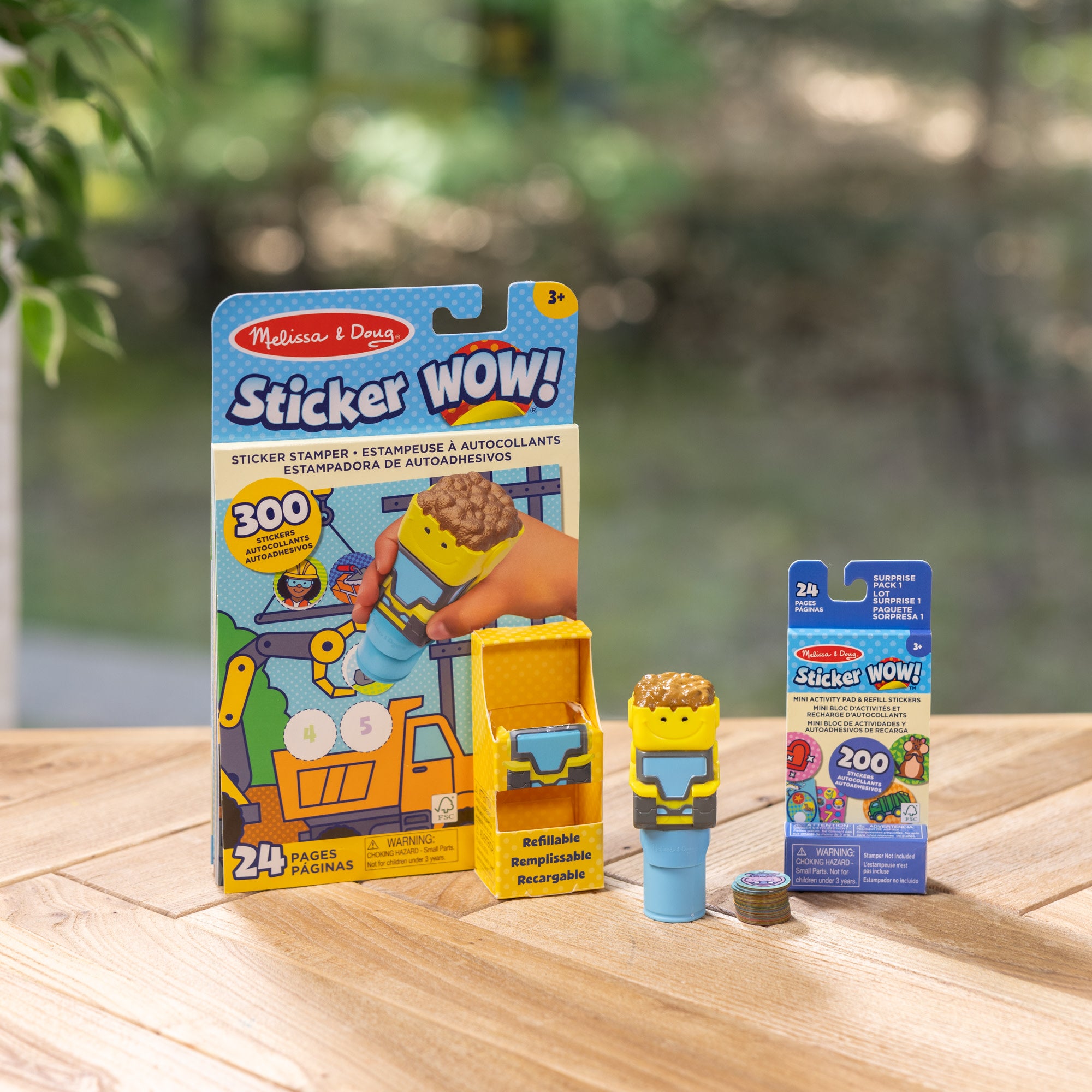 Sticker WOW!™ Bulldozer Bundle: Activity Pad & Sticker Stamper + Mini Activity Pad and 200 Refill Stickers - Image 9