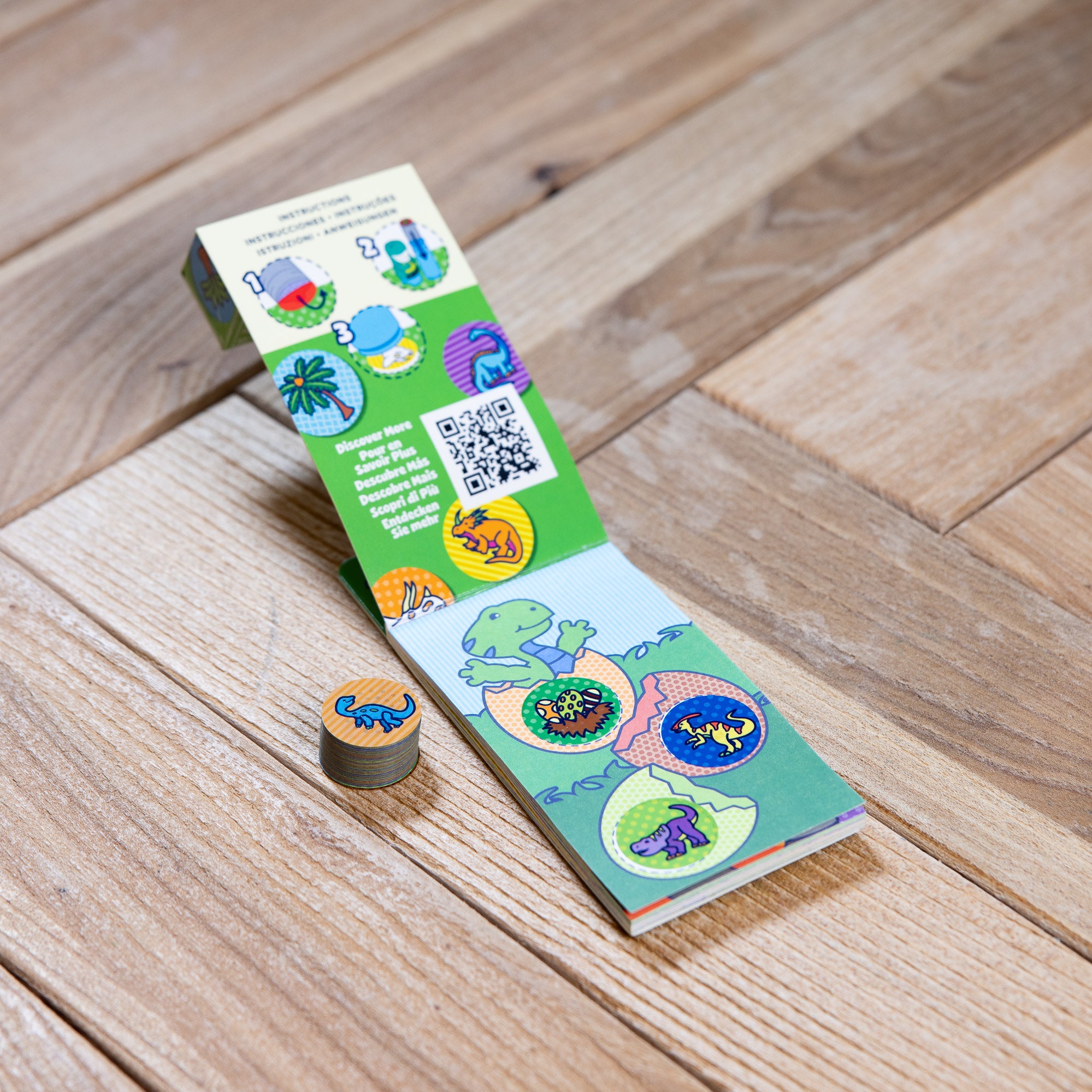 Sticker WOW!® Mini Activity Pad & Refill Stickers - Dinosaur (200+ Stickers. Stamper Not Included) - Image 9