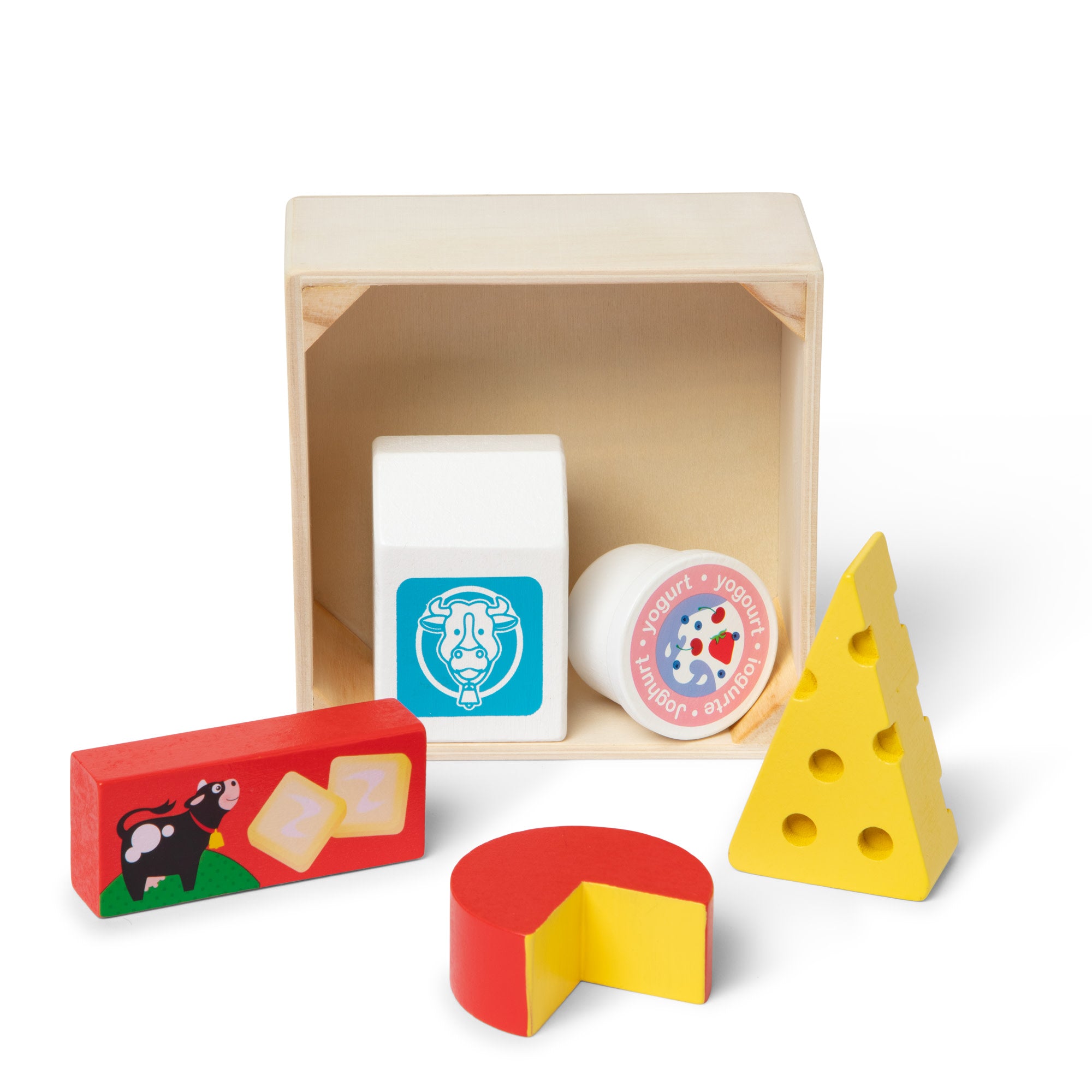 Wooden Food Groups Play Set – Dairy - Image 3