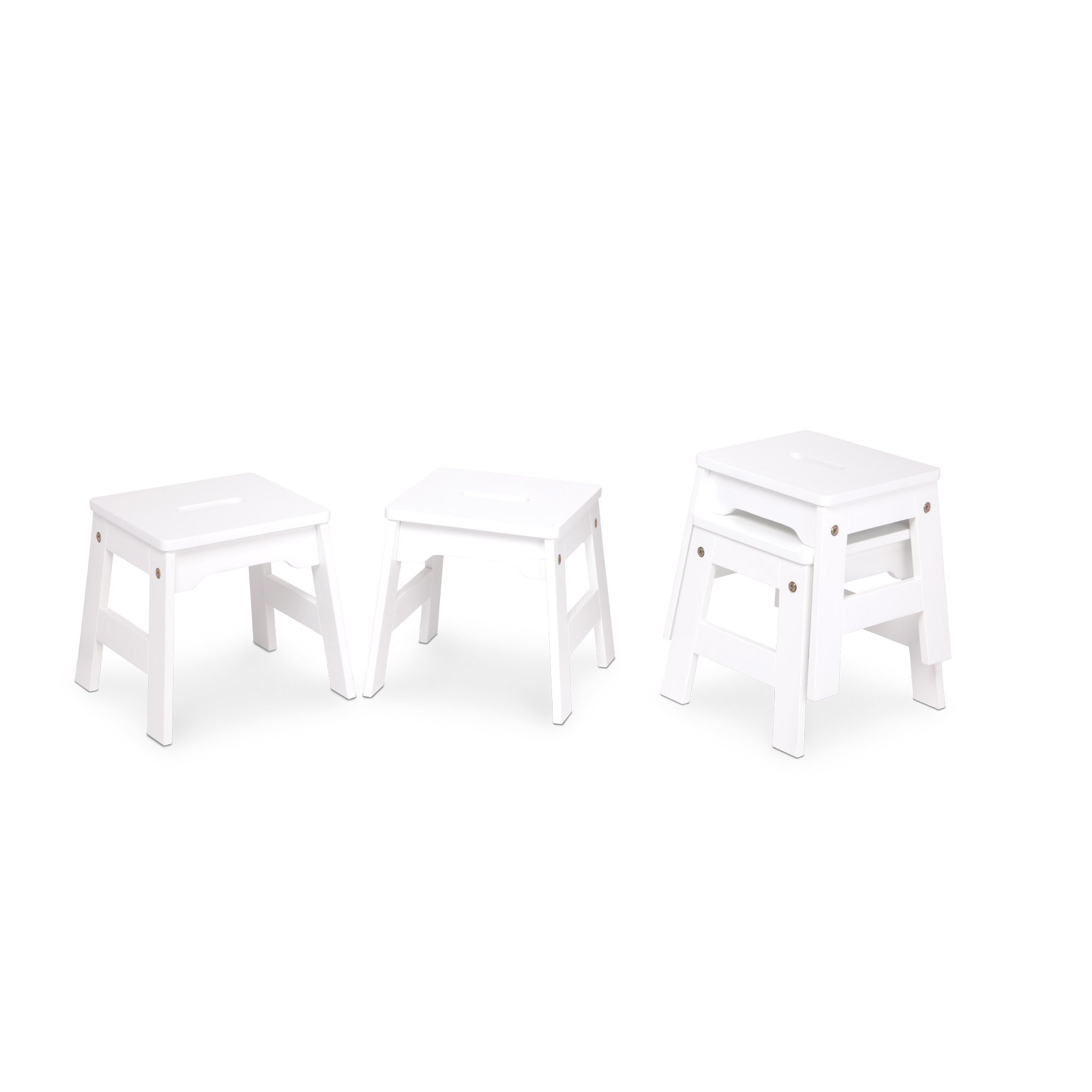 Wooden Stools – Set of 4 - Image 3