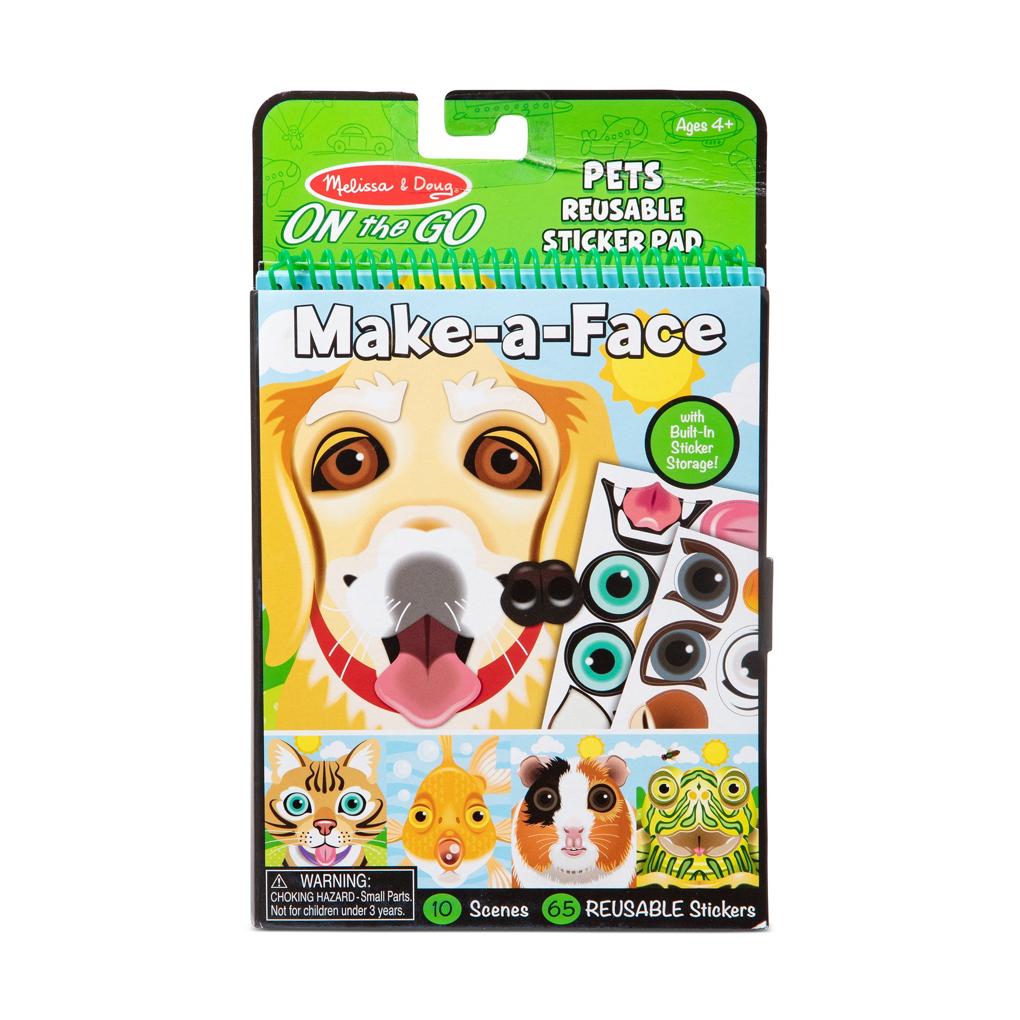 Make-a-Face – Pets Reusable Sticker Pad – On the Go Travel Activity - Image 8