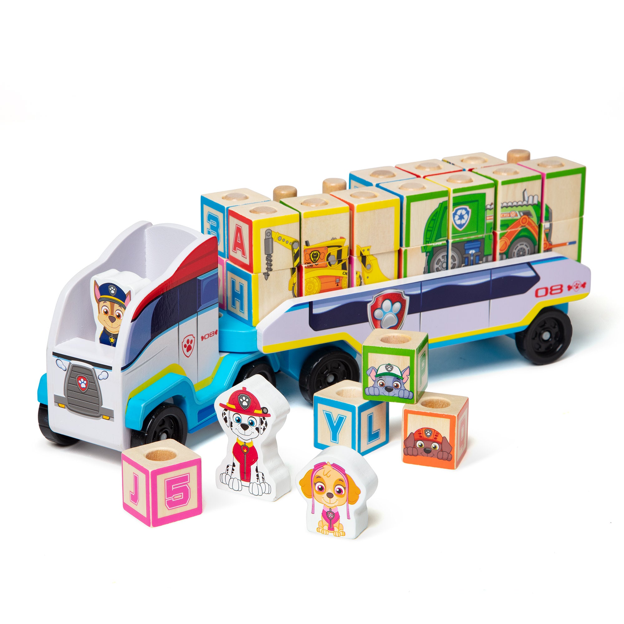 PAW Patrol Wooden ABC Block Truck - Image 9