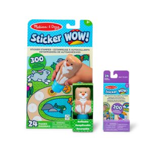 Sticker WOW!™ Bunny Bundle: Activity Pad & Sticker Stamper + Mini Activity Pad and 200 Refill Stickers