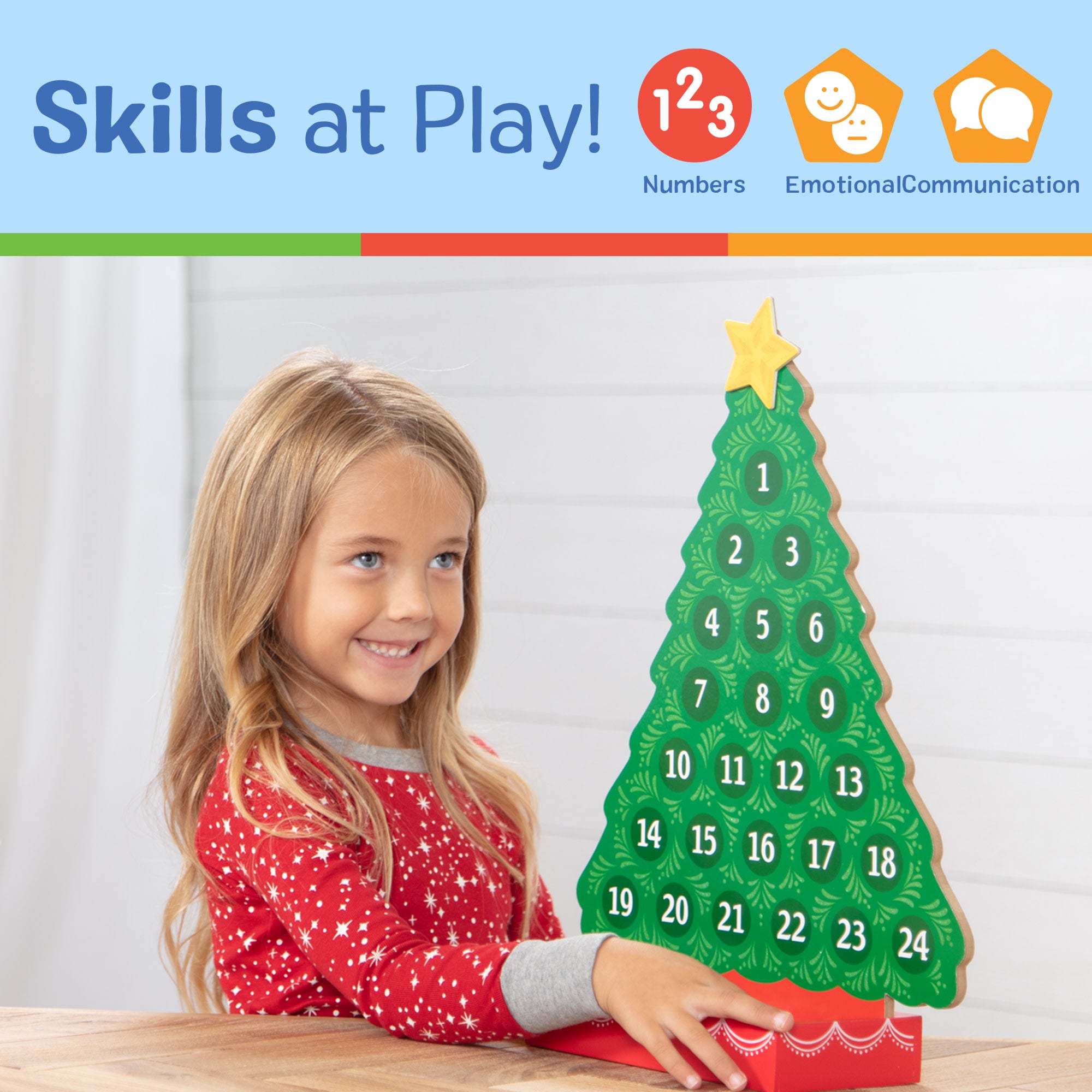 Countdown to Christmas Wooden Seasonal Calendar - Image 5