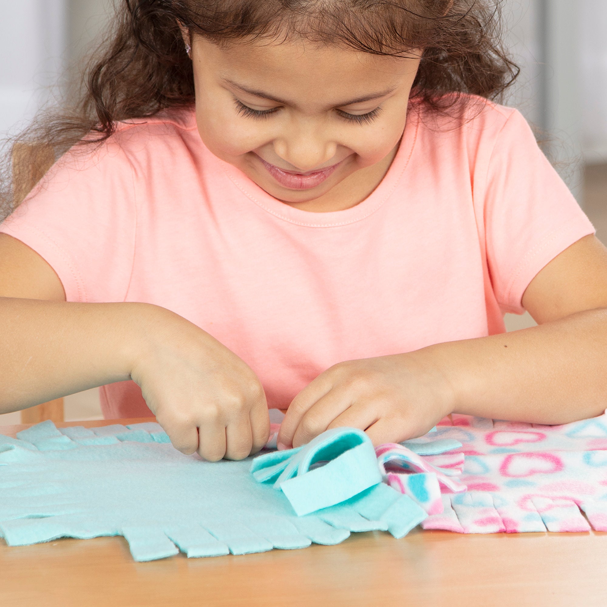 Created by Me!™ Heart Fleece Blanket No-Sew Craft Kit - Image 7