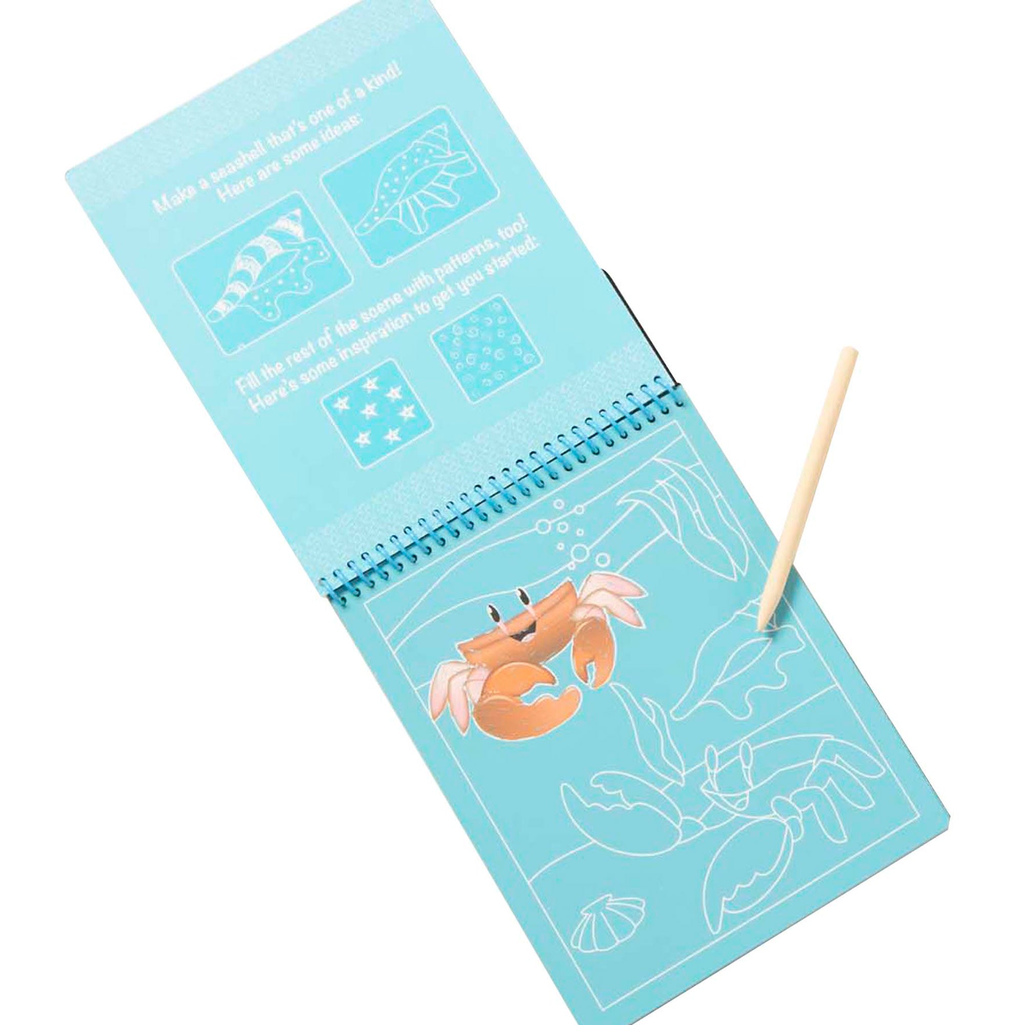 On the Go Scratch Art Color-Reveal Pad - Sea Life - Image 4