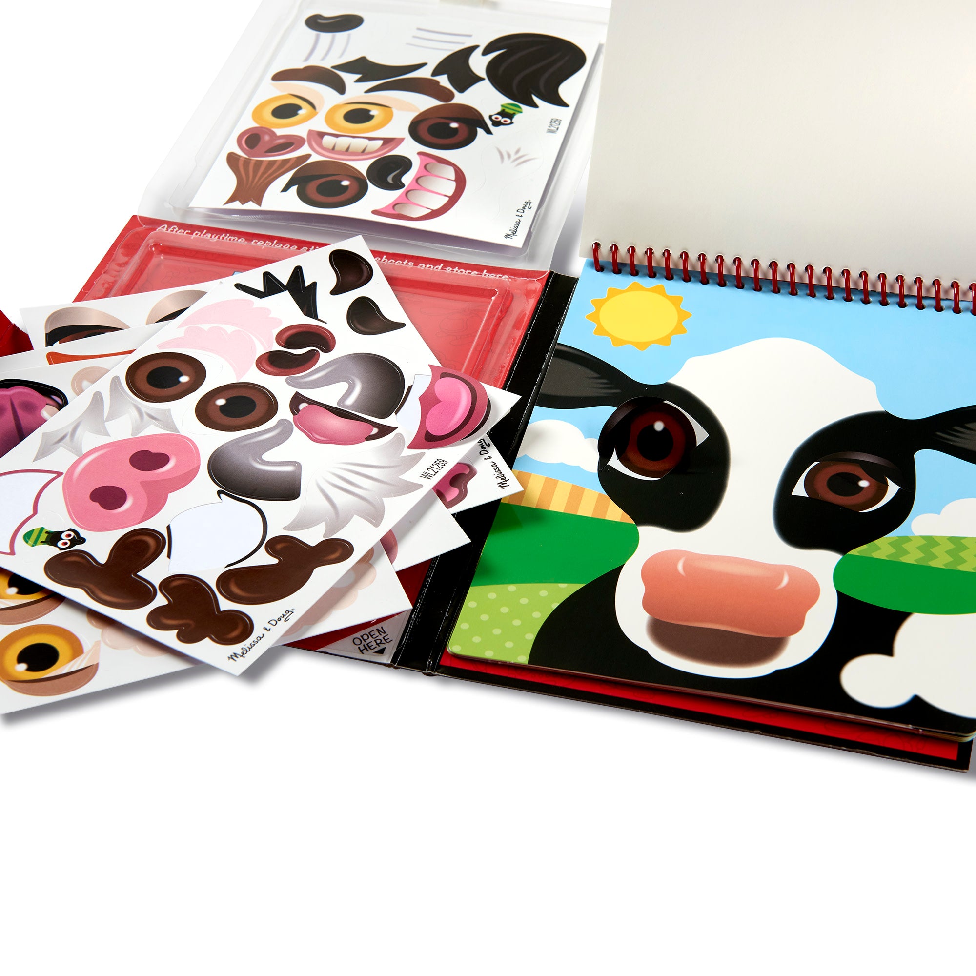 Make-a-Face – Farm Reusable Sticker Pad – On the Go Travel Activity - Image 7