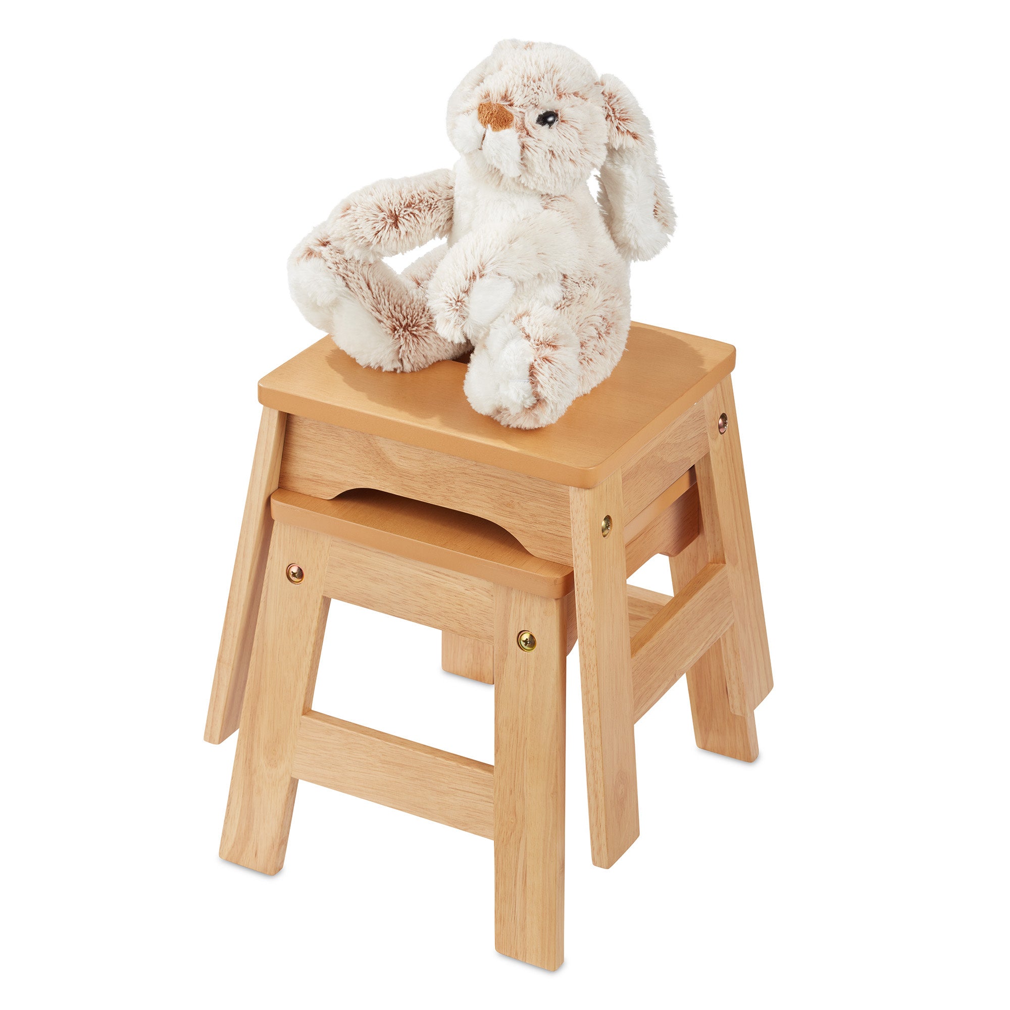 Wooden Stools – Set of 2 - Image 5