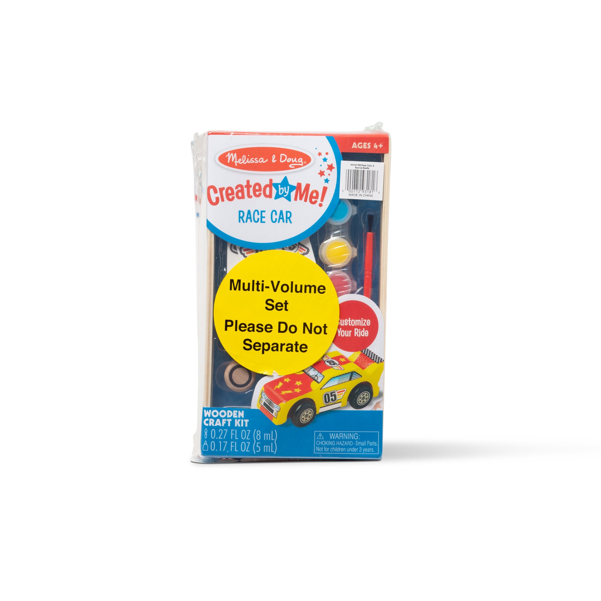 Createed by Me!™ Vehicle Craft Kit 3-Pack: Plane. Train. Race Car - Image 3