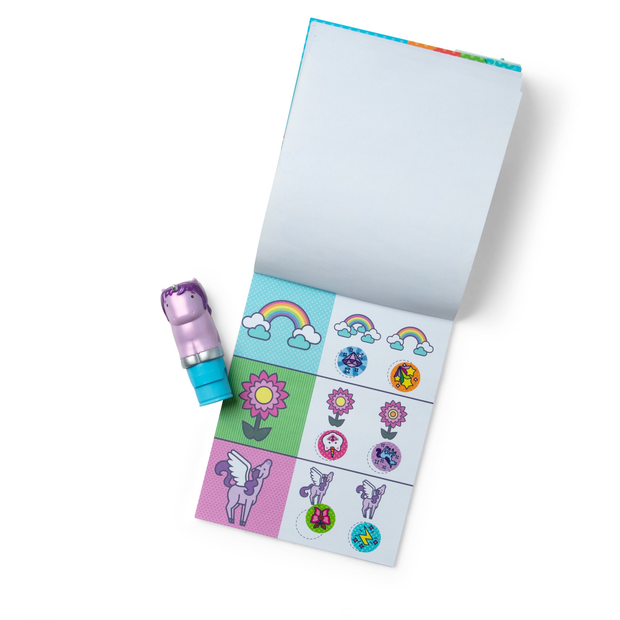 Sticker WOW!™ Purple Unicorn Bundle: Activity Pad & Sticker Stamper + Mini Activity Pad and 200 Refill Stickers - Image 4