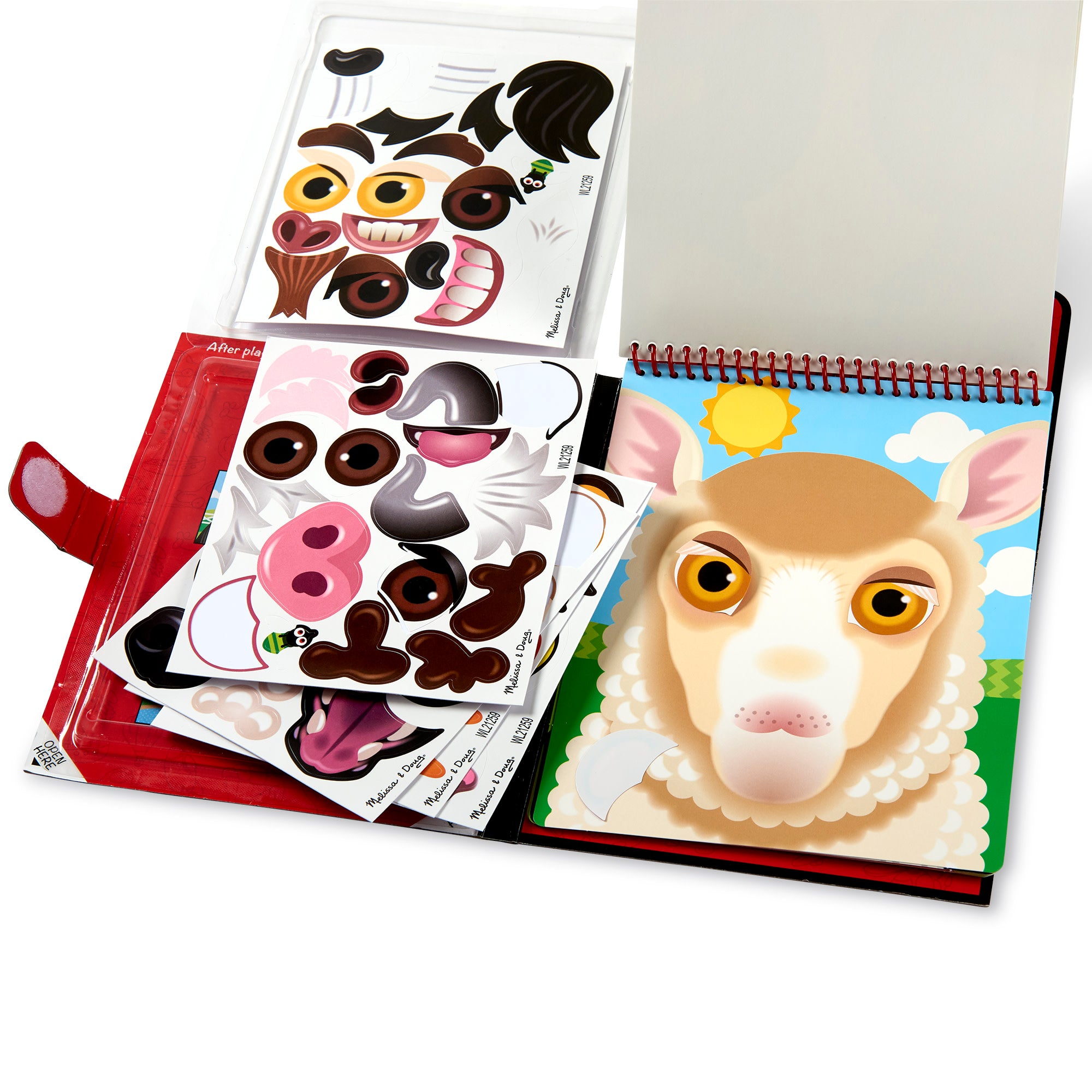 Make-a-Face – Farm Reusable Sticker Pad – On the Go Travel Activity - Image 6