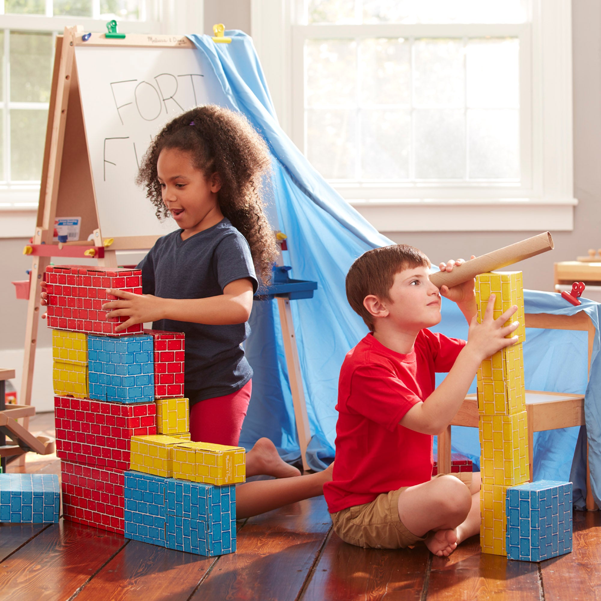 Deluxe Jumbo Cardboard Blocks - 40 Pieces - Image 10