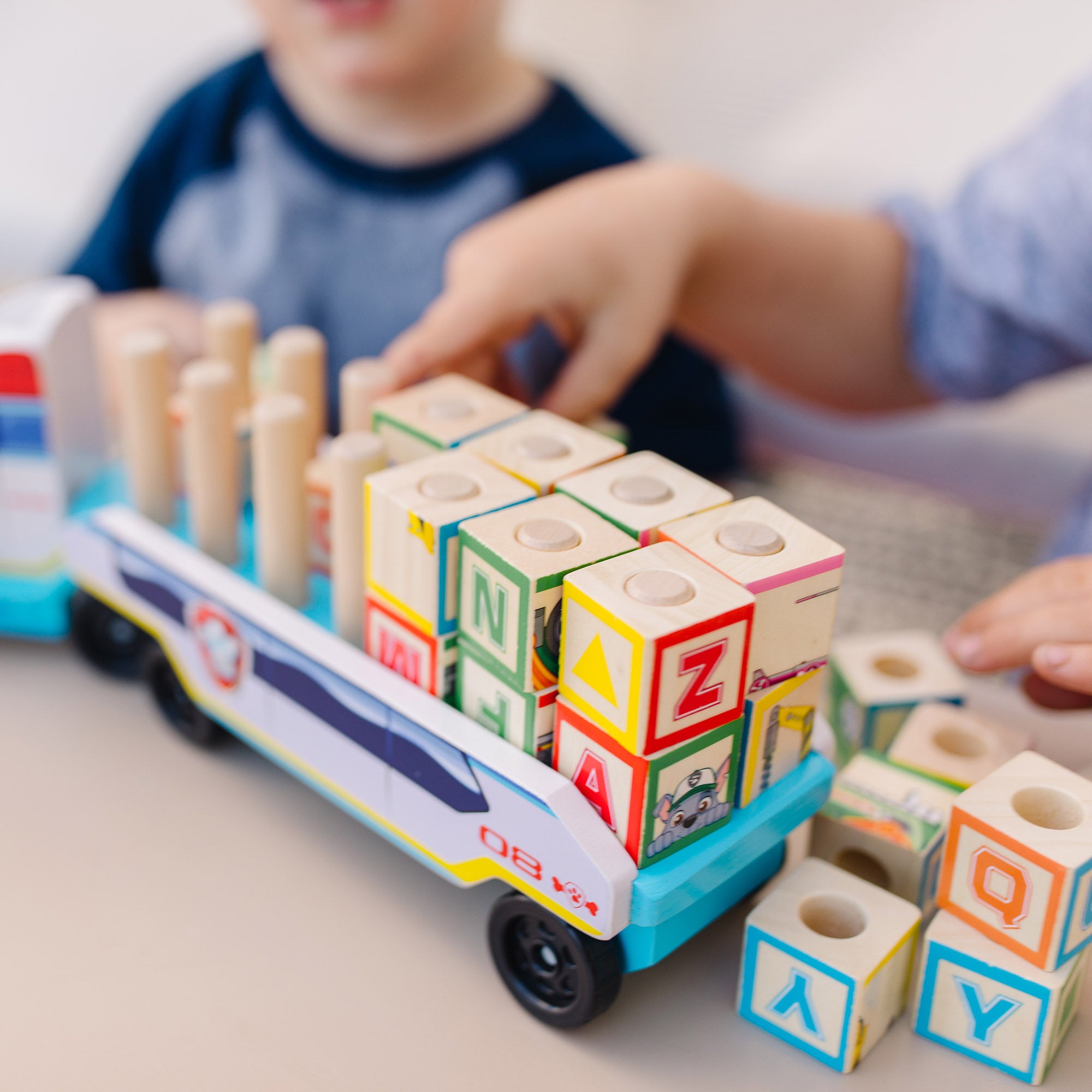 PAW Patrol Wooden ABC Block Truck - Image 4