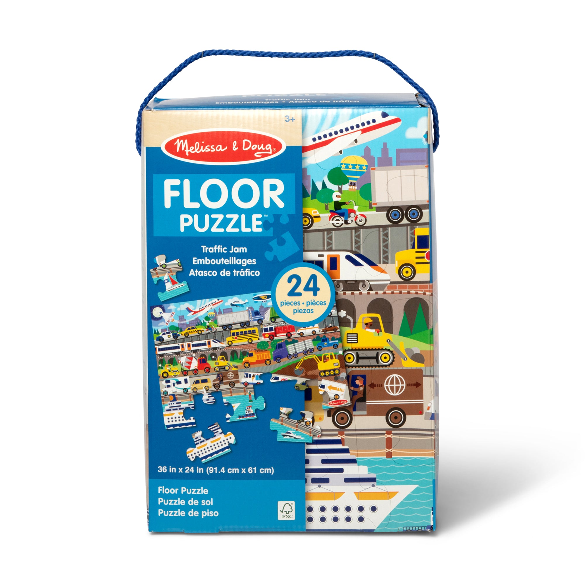 Traffic Jam Floor Puzzle - 24 Pieces - Image 9