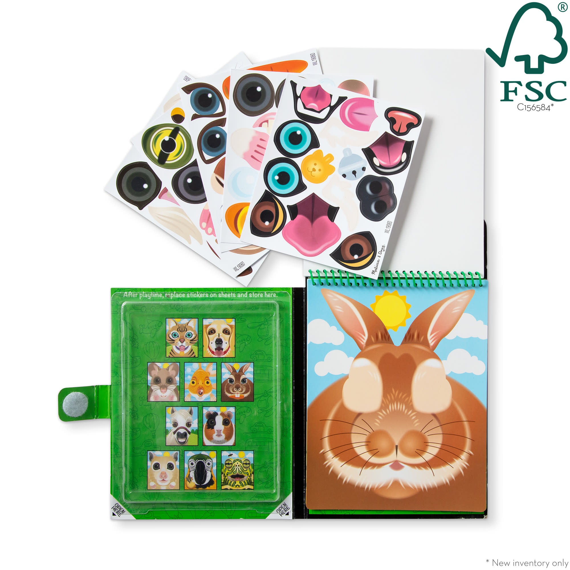 Make-a-Face – Pets Reusable Sticker Pad – On the Go Travel Activity - Image 3