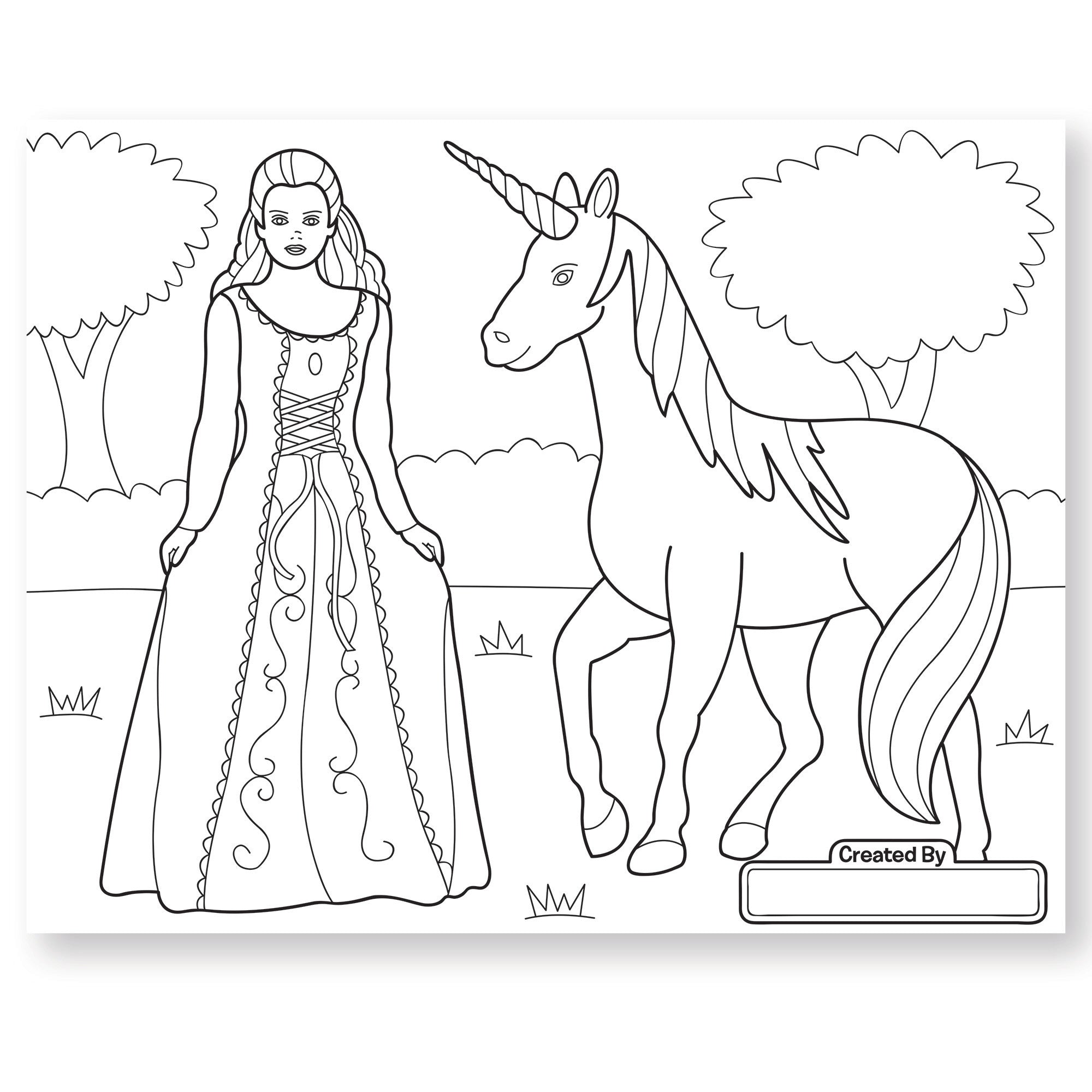 Jumbo Coloring Pad - Princess & Fairy - Image 4