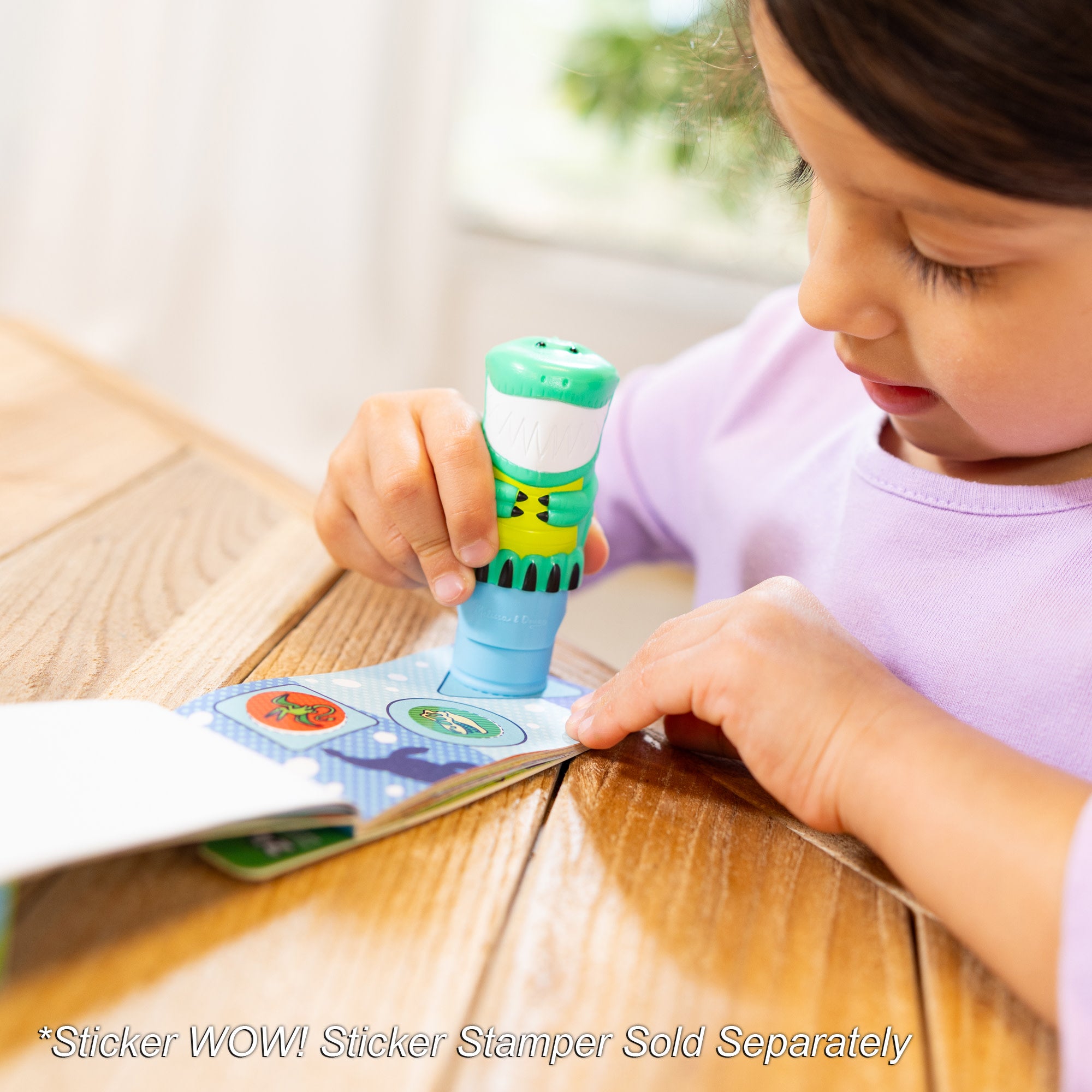 Sticker WOW!® Mini Activity Pad & Refill Stickers - Dinosaur (200+ Stickers. Stamper Not Included) - Image 6