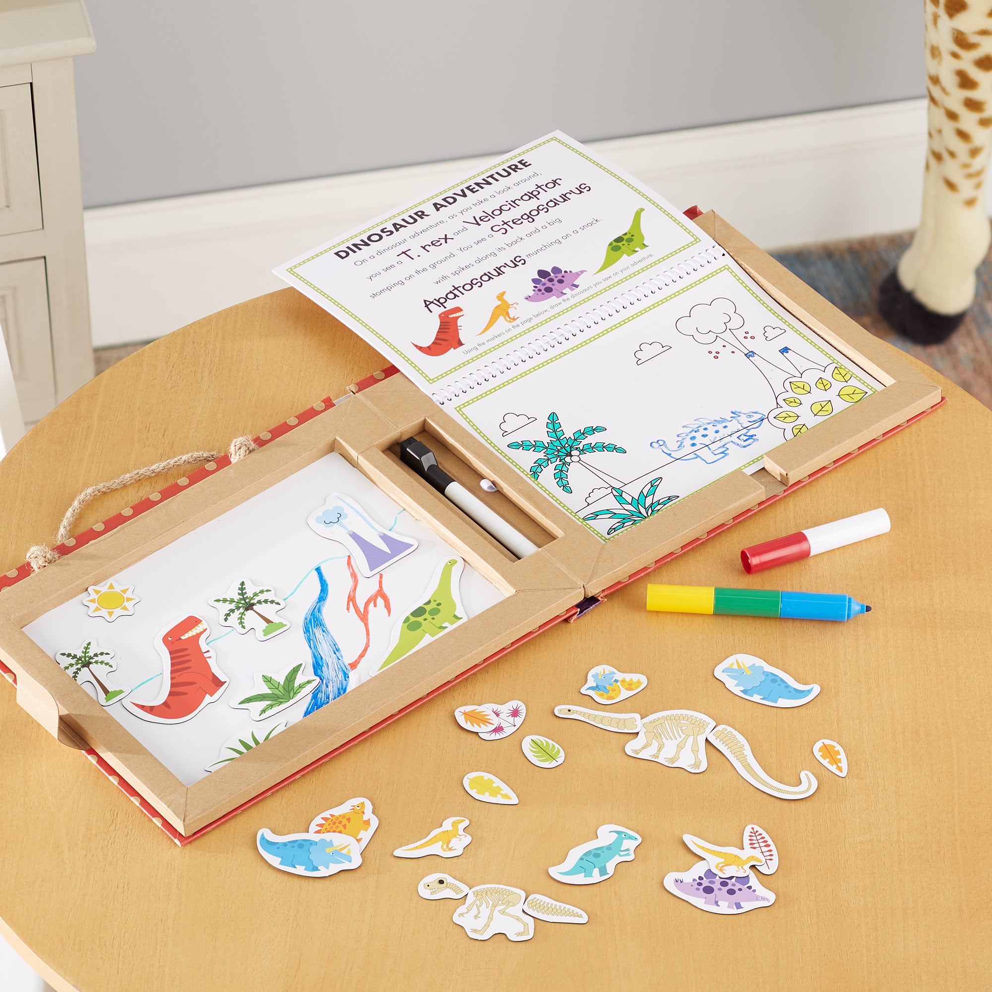 Natural Play: Play. Draw. Create Reusable Drawing & Magnet Kit – Dinosaurs - Image 9