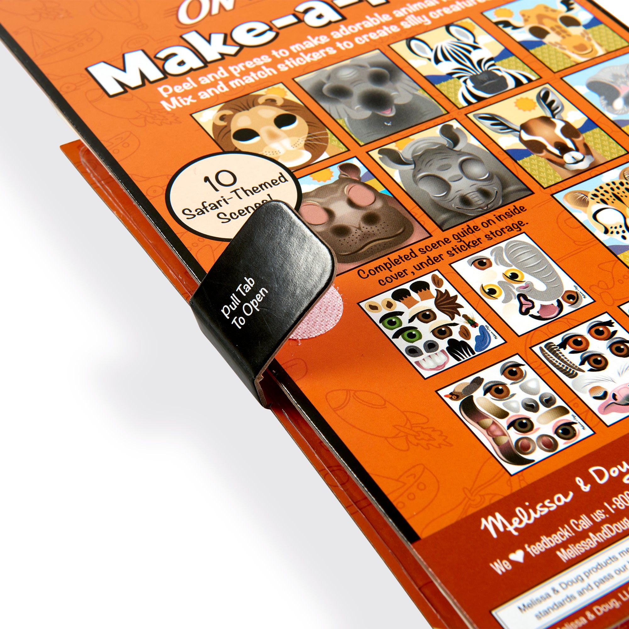 Make-a-Face – Safari Reusable Sticker Pad – On the Go Travel Activity - Image 7