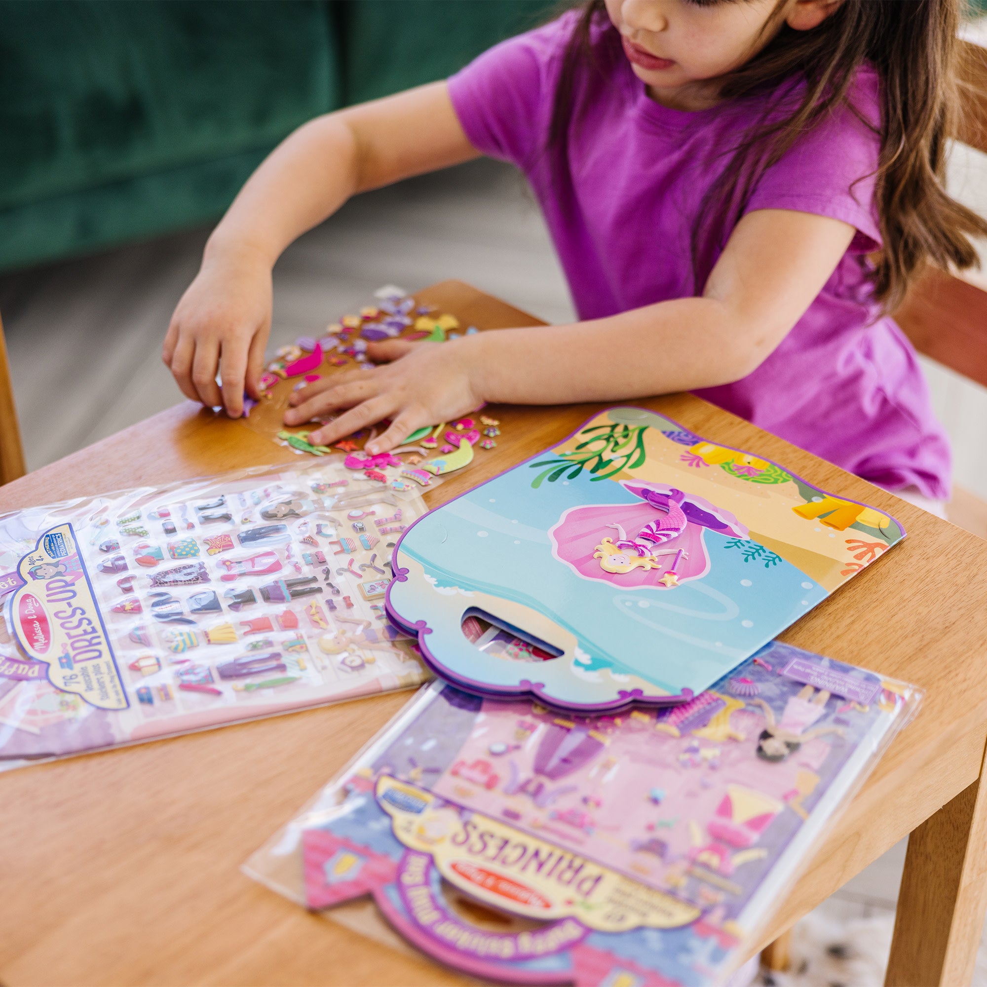 Puffy Sticker Bundle - Dress-Up. Princess and Mermaid - Image 8