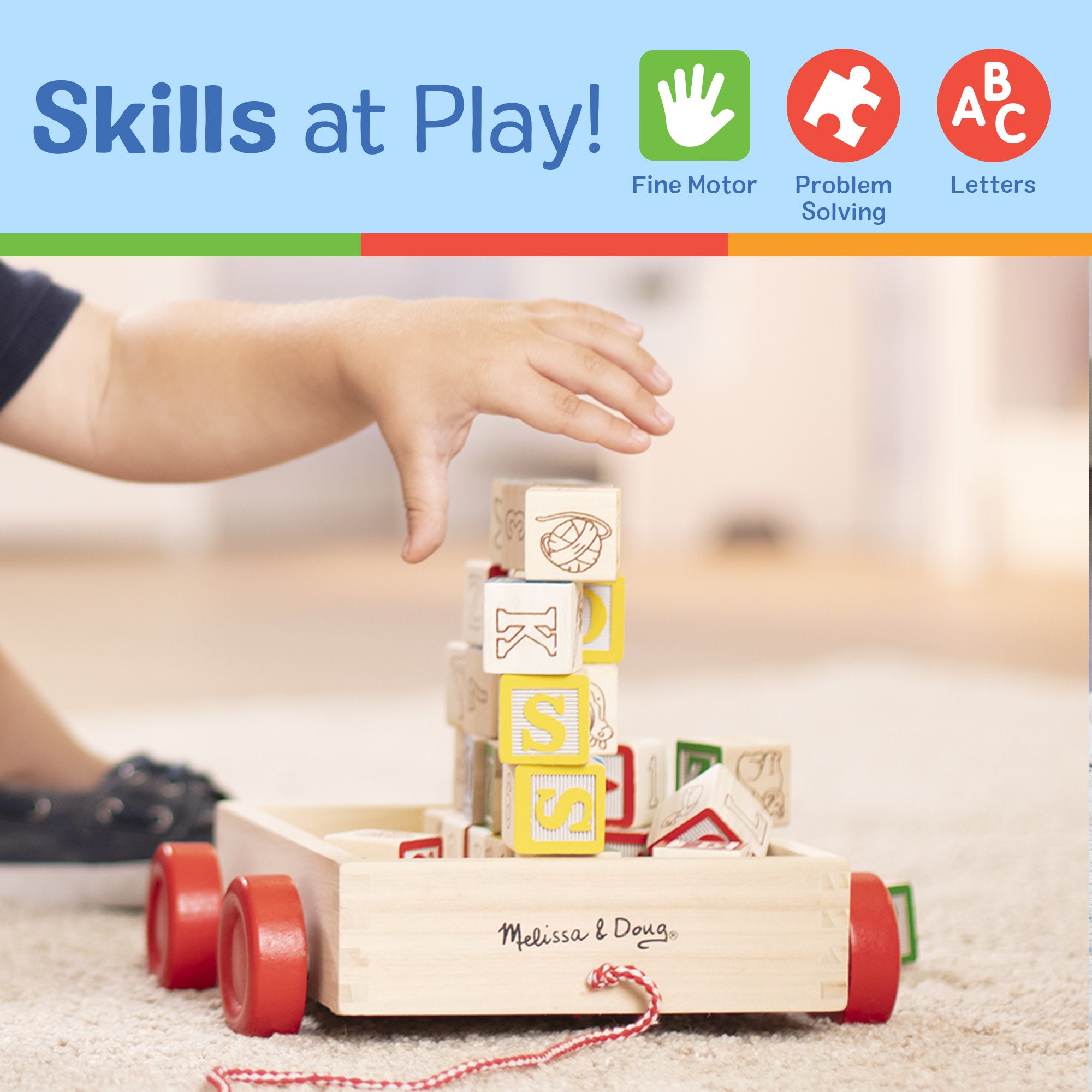 Classic ABC Block Cart - Image 5