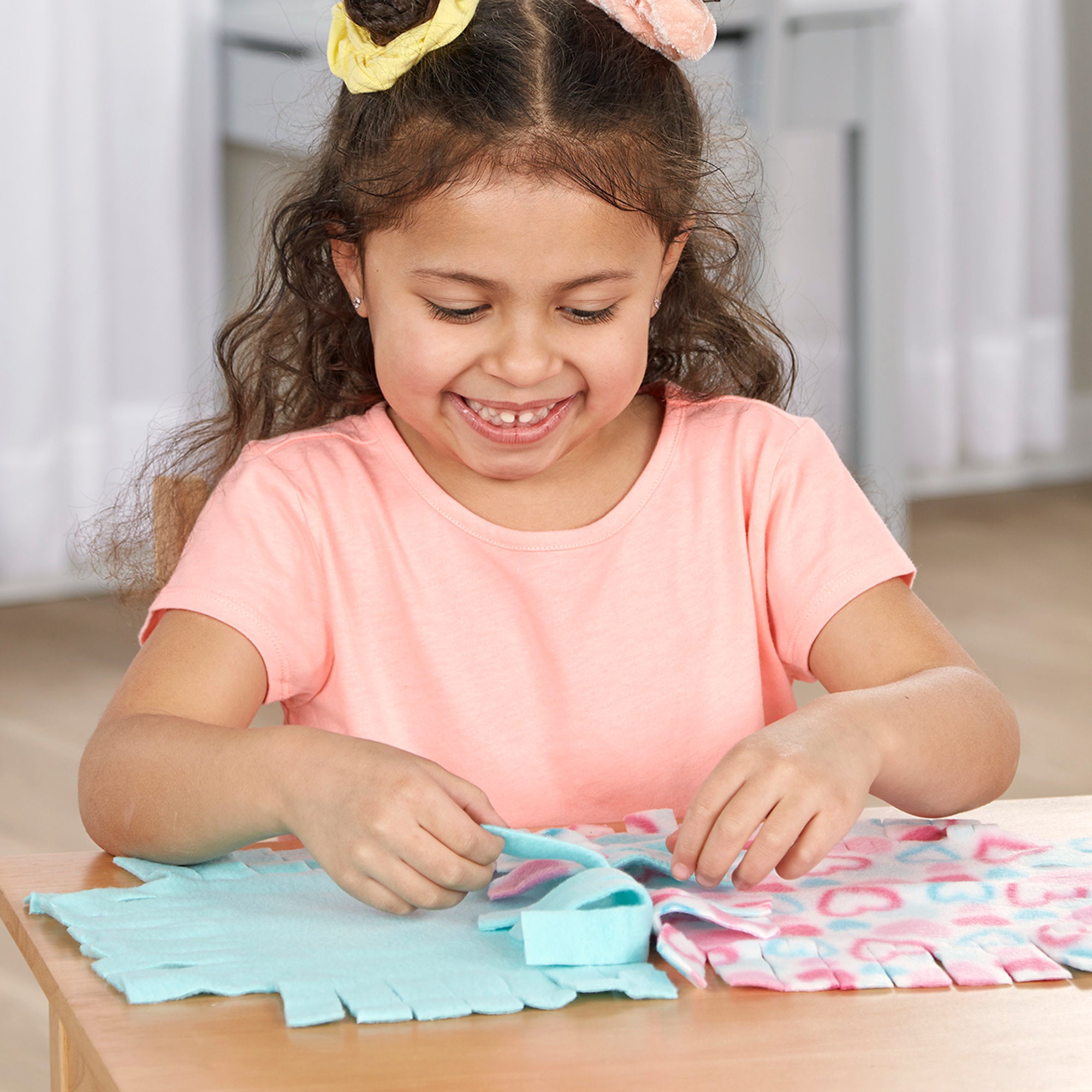 Created by Me!™ Heart Fleece Blanket No-Sew Craft Kit - Image 6