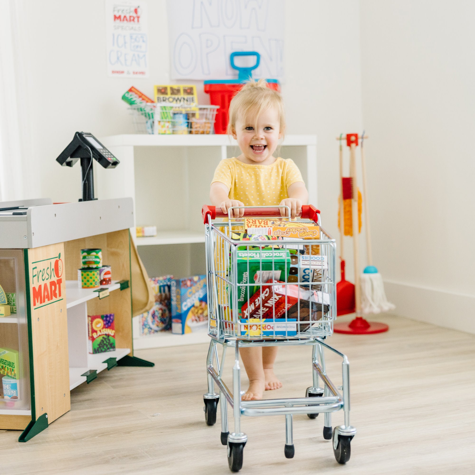 Metal Grocery Shopping Cart Toy - Image 6