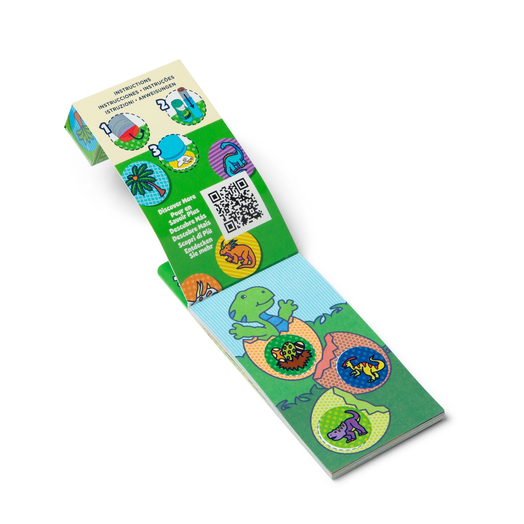 Sticker WOW!® Mini Activity Pad & Refill Stickers - Dinosaur (200+ Stickers. Stamper Not Included) - Image 4