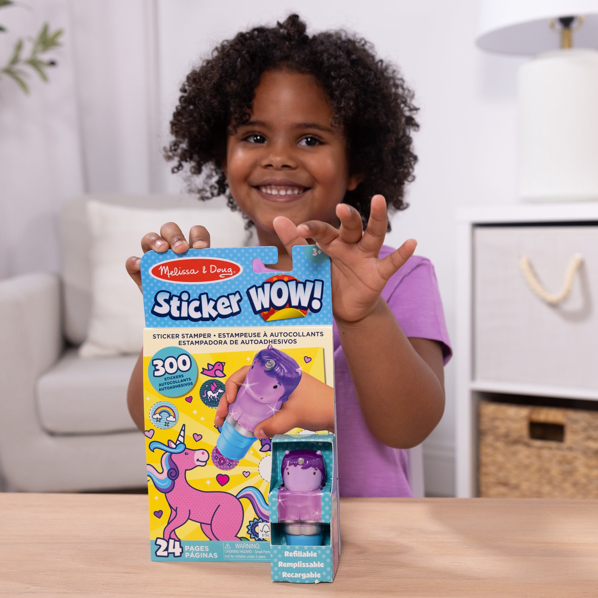 Sticker WOW!™ Activity Pad & Sticker Stamper - Purple Unicorn - Image 2