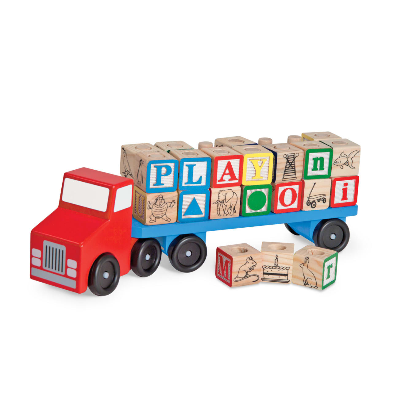 Alphabet Blocks Wooden Truck