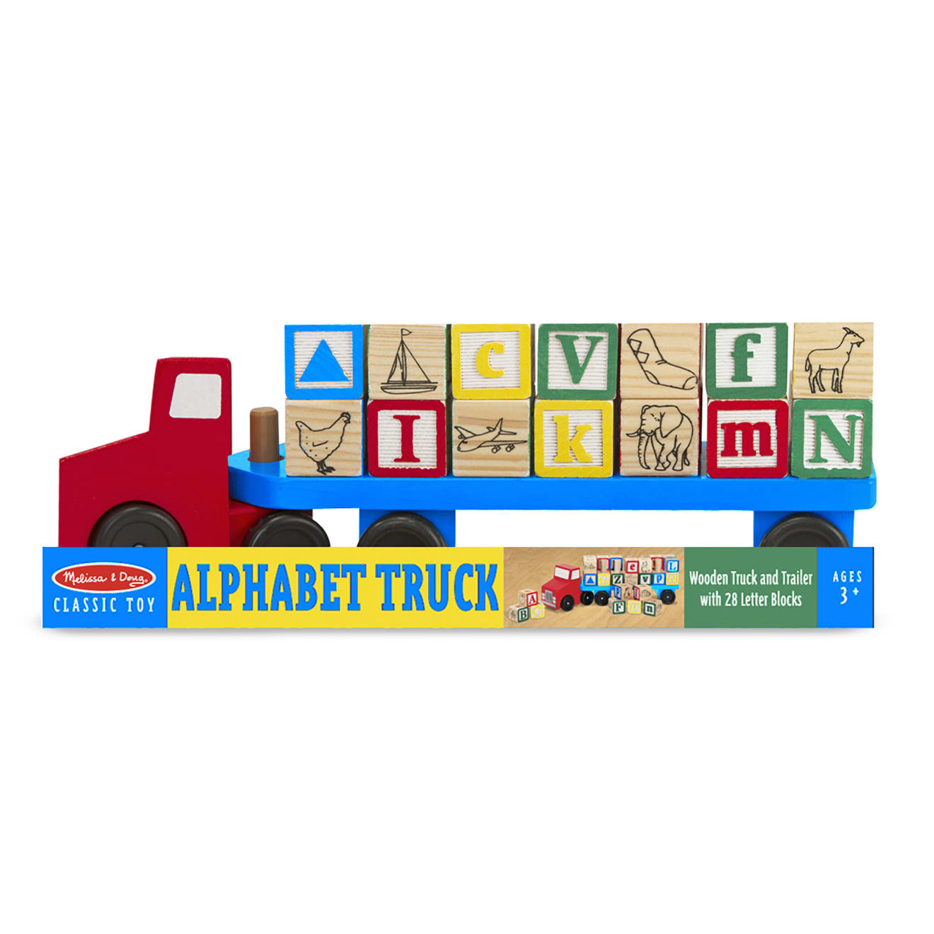 Alphabet Blocks Wooden Truck - Image 3