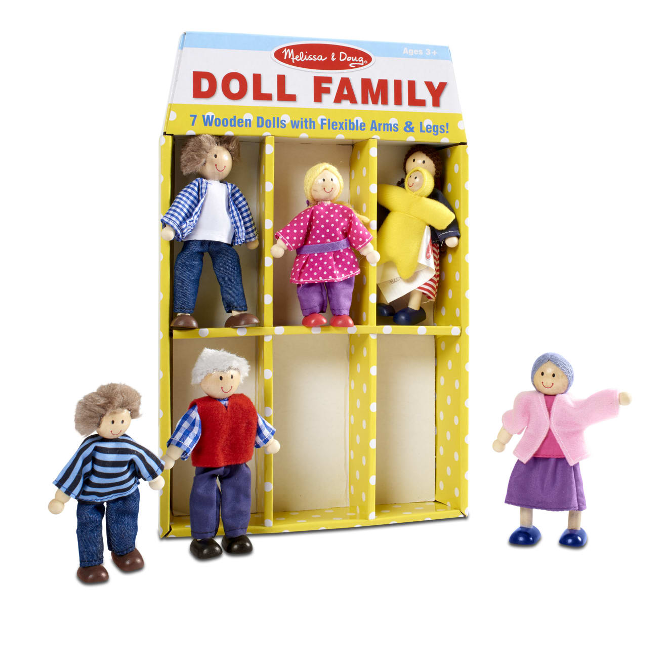 Wooden Doll Family - Image 9