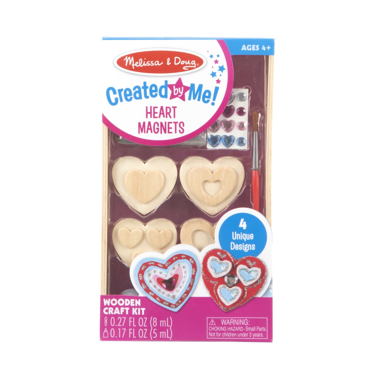 Created by Me! Heart Magnets Wooden Craft Kit