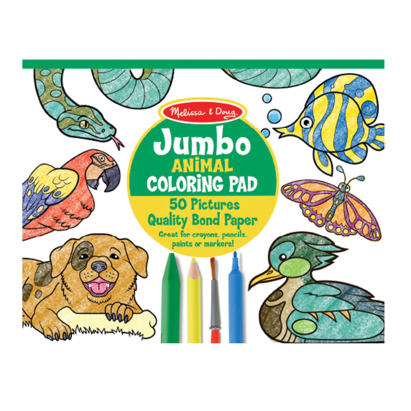 Jumbo Coloring Pad - Animals - Image 3