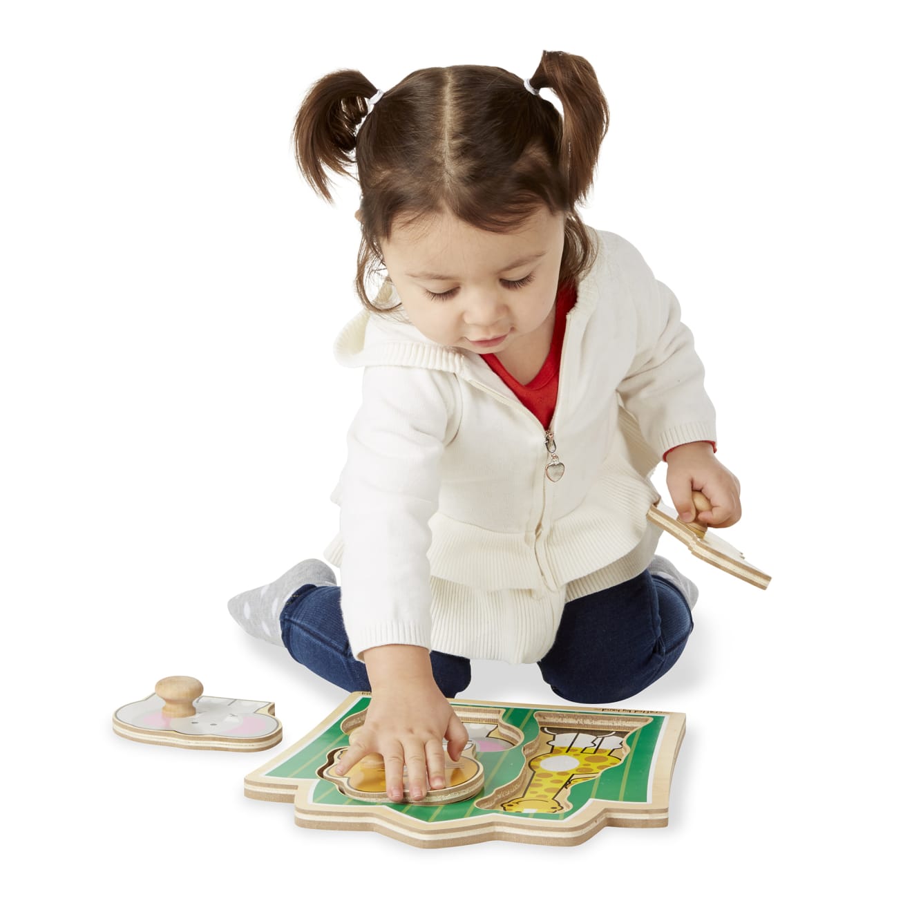 Jungle Friends Jumbo Knob Puzzle - 3 Pieces - Image 8