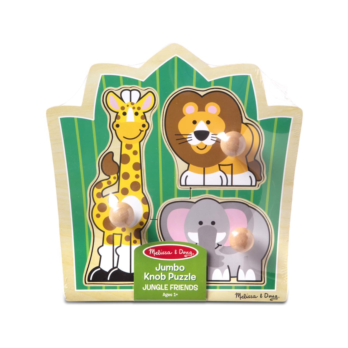 Jungle Friends Jumbo Knob Puzzle - 3 Pieces - Image 3