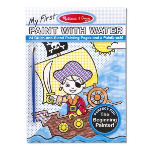 My First Paint With Water Kids' Art Pad With Paintbrush - Pirates. Space. Construction. and More
