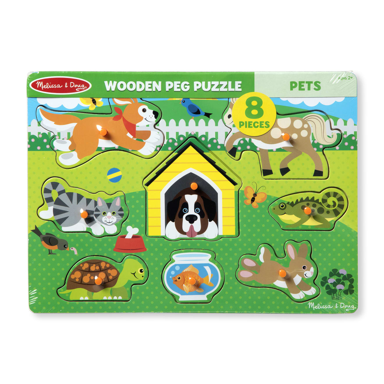 Pets Peg Puzzle - 8 Pieces - Image 3