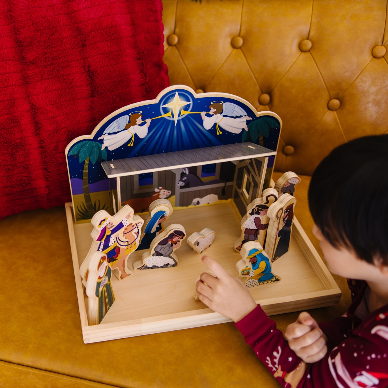 Wooden Christmas Nativity Set - Image 9
