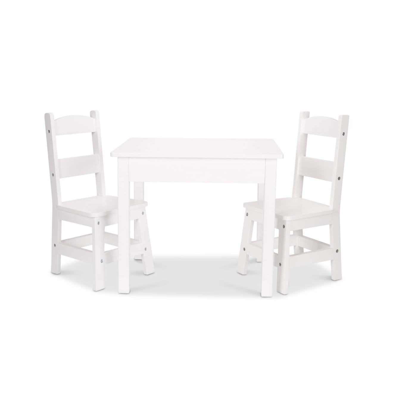 Wooden Table & Chairs - White