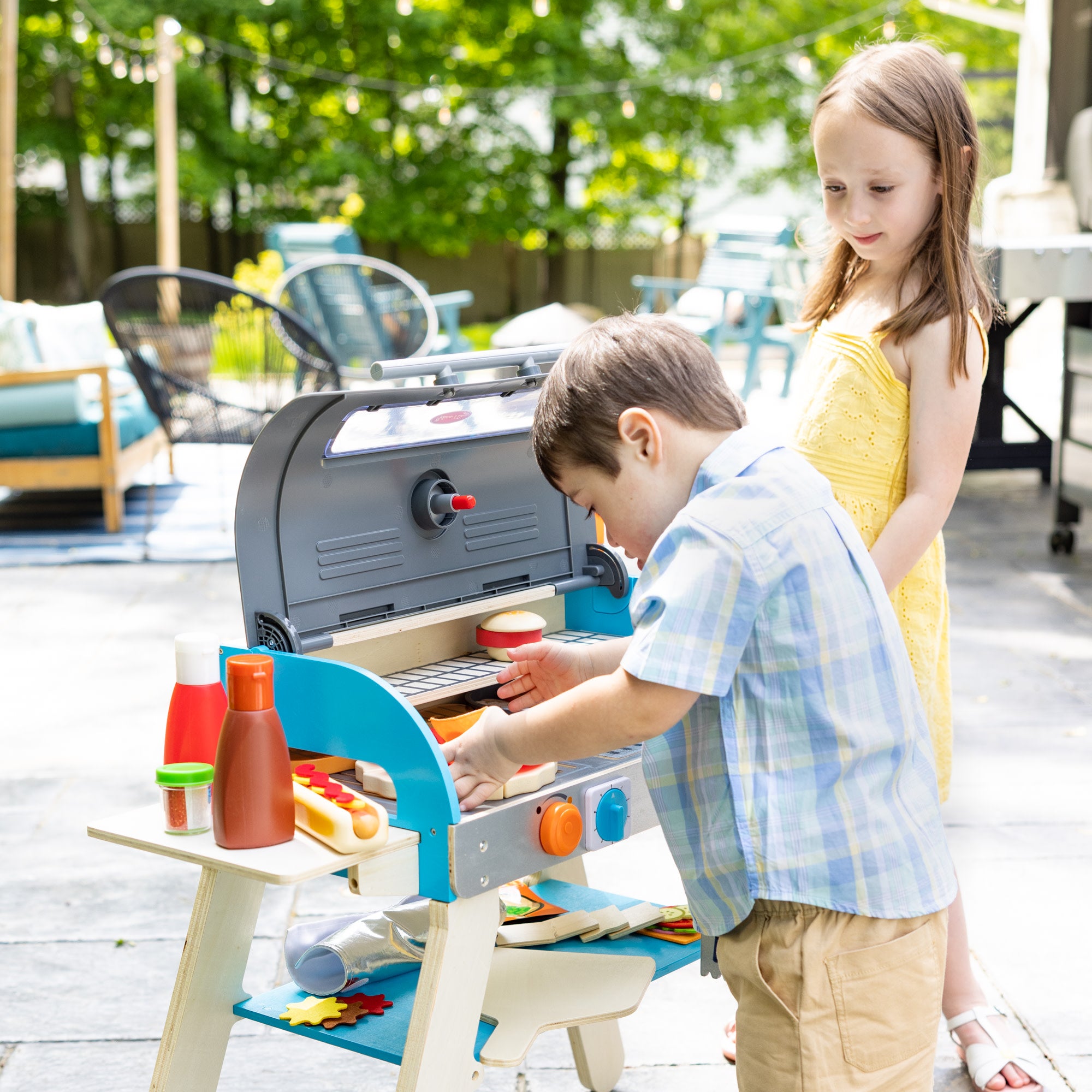 Deluxe Grill & Pizza Oven Play Set - Image 6
