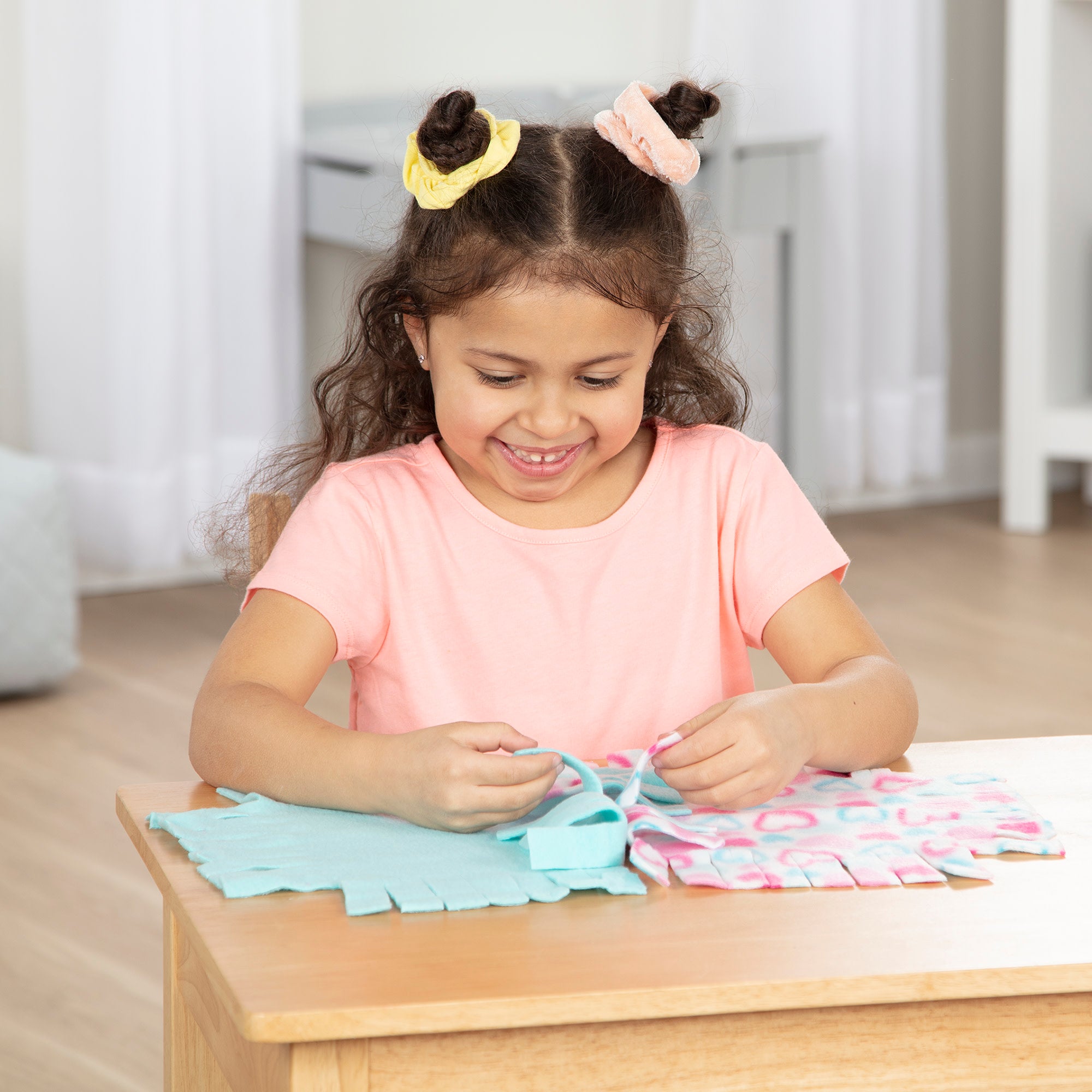 Created by Me!™ Heart Fleece Blanket No-Sew Craft Kit - Image 5