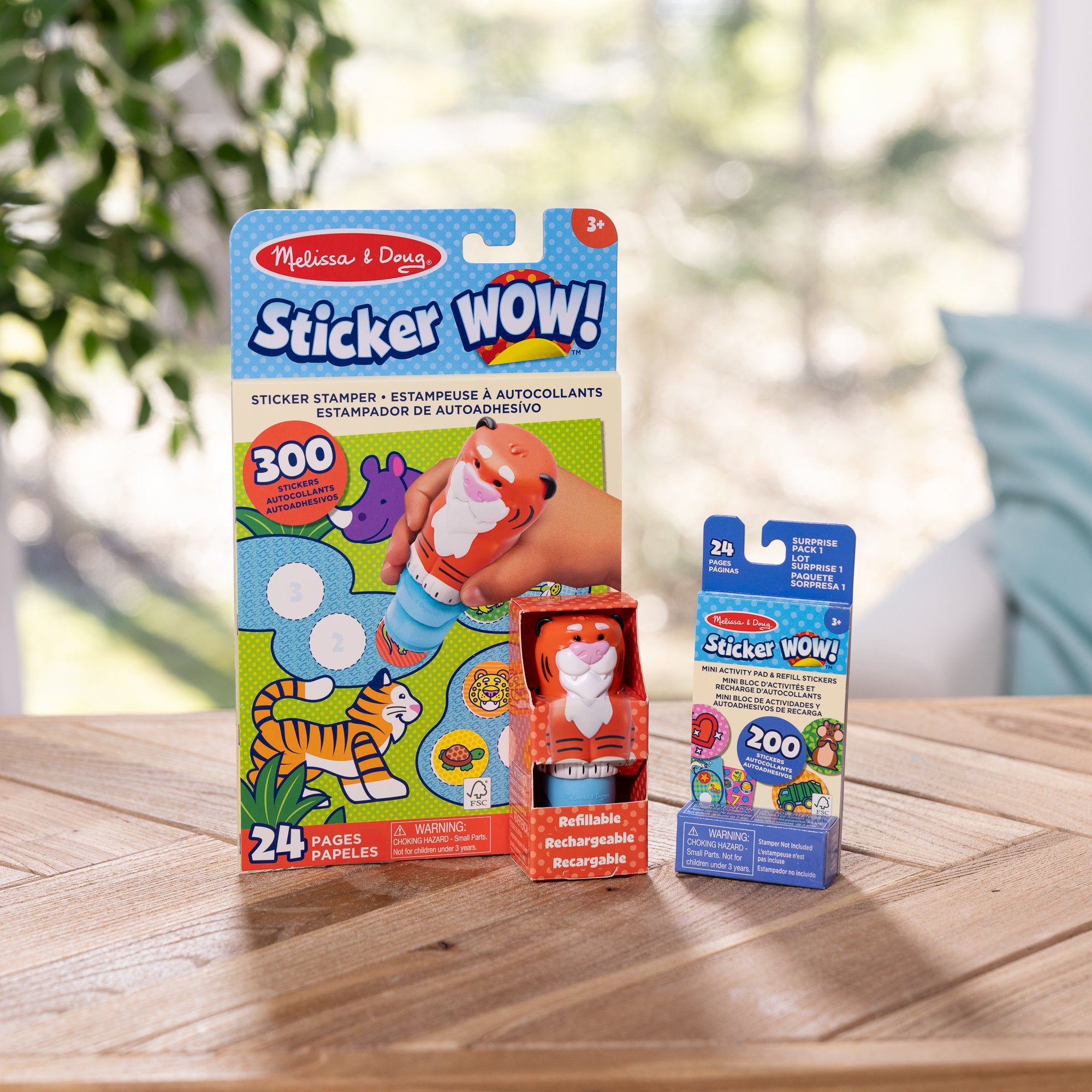 Sticker WOW!™ Tiger Bundle: Activity Pad & Sticker Stamper + Mini Activity Pad and 200 Refill Stickers - Image 8