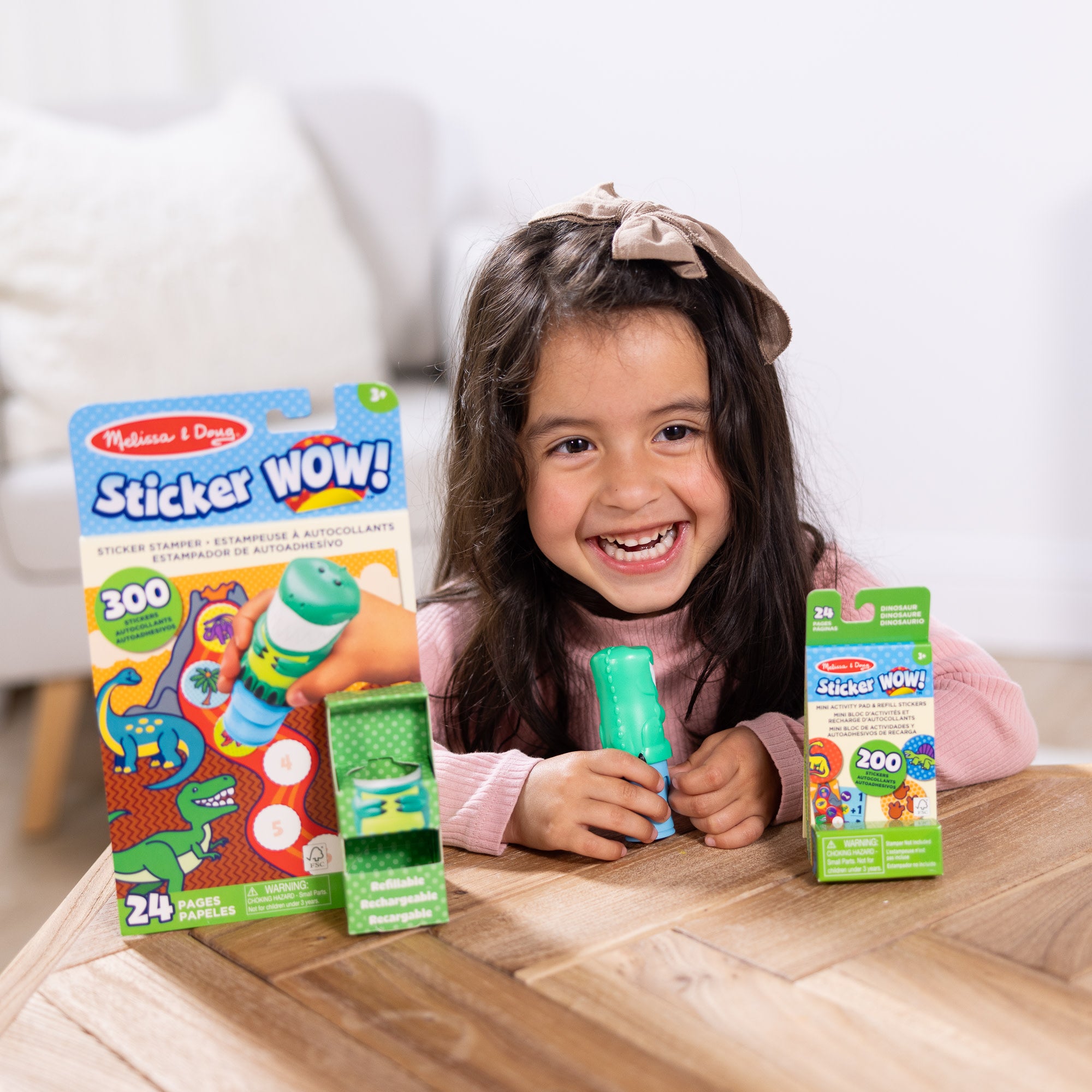 Sticker WOW!™ Dinosaur Bundle: Activity Pad & Sticker Stamper + Mini Activity Pad and 200 Refill Stickers - Image 8