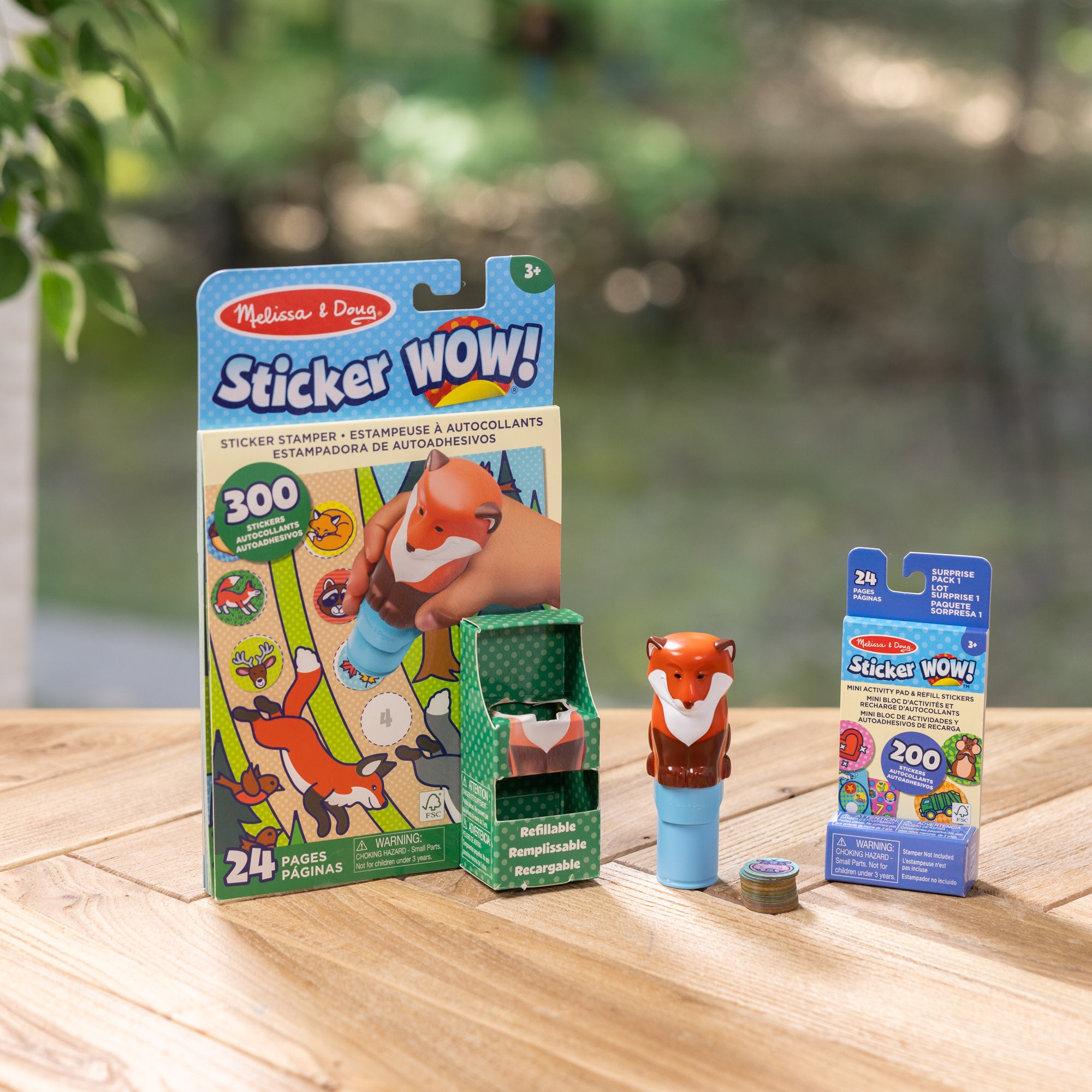 Sticker WOW!™ Fox Bundle: Activity Pad & Sticker Stamper + Mini Activity Pad and 200 Refill Stickers - Image 4