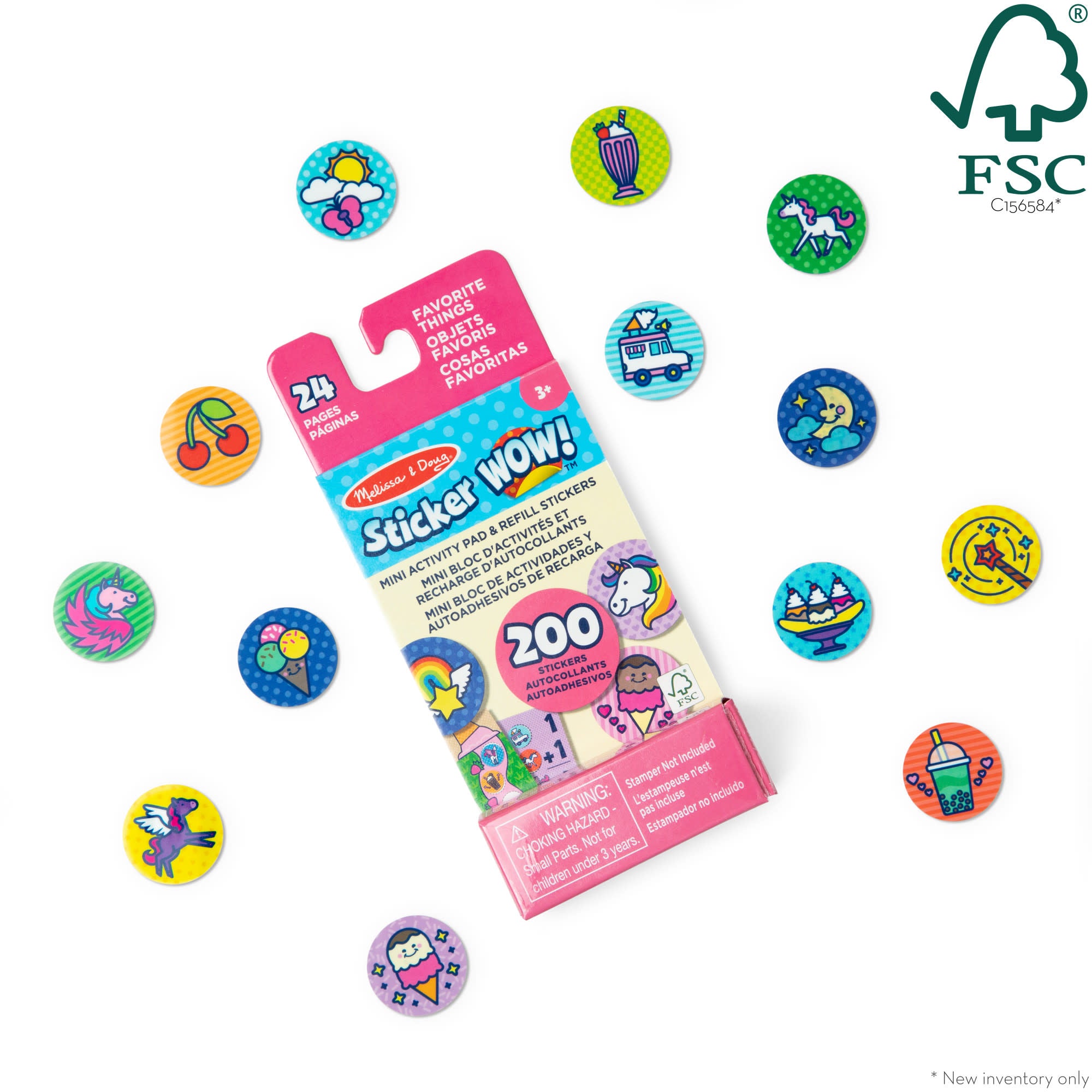 Sticker WOW!® Mini Activity Pad & Refill Stickers - Favorite Things (200+ Stickers. Stamper Not Included) - Image 3