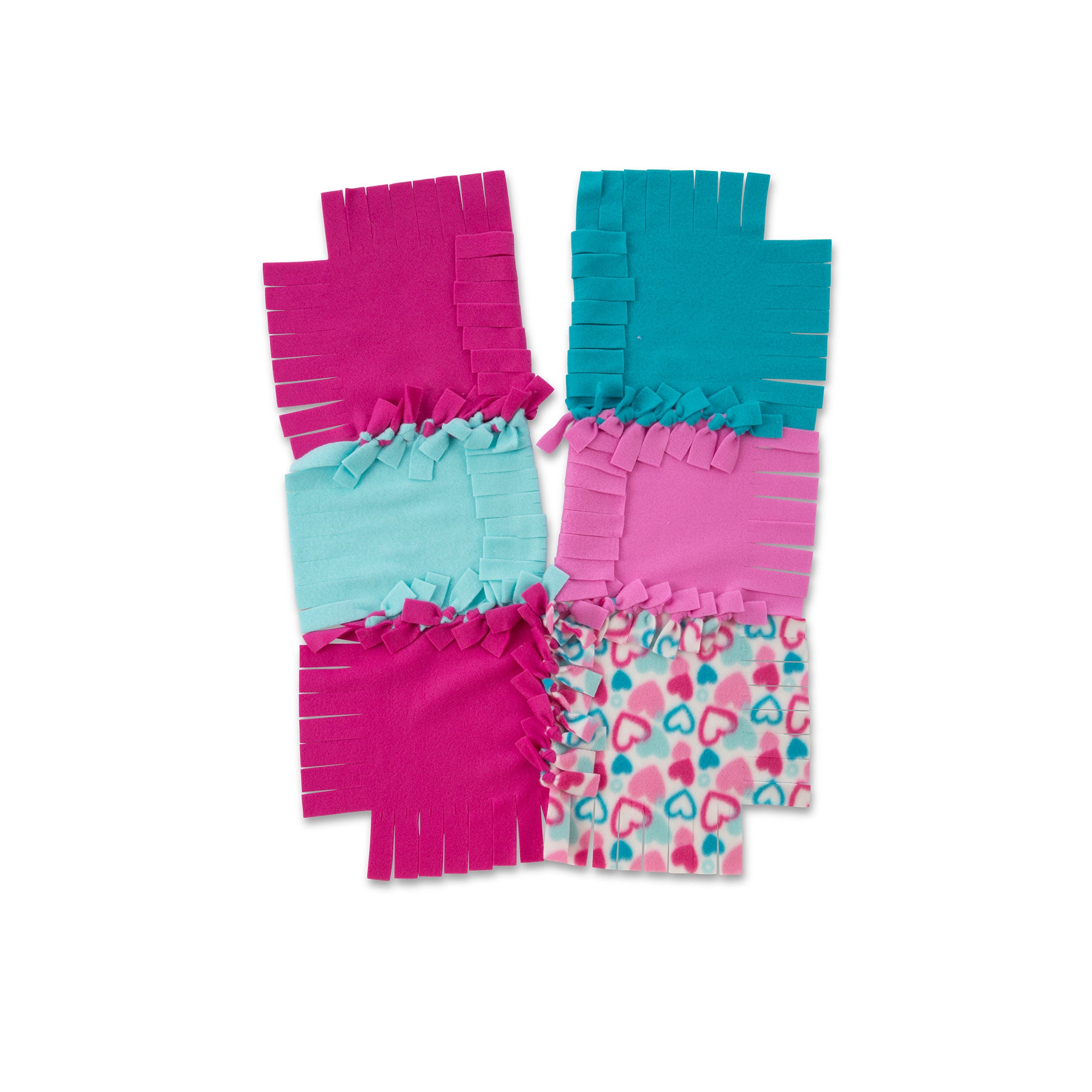 Created by Me!™ Heart Fleece Blanket No-Sew Craft Kit - Image 9