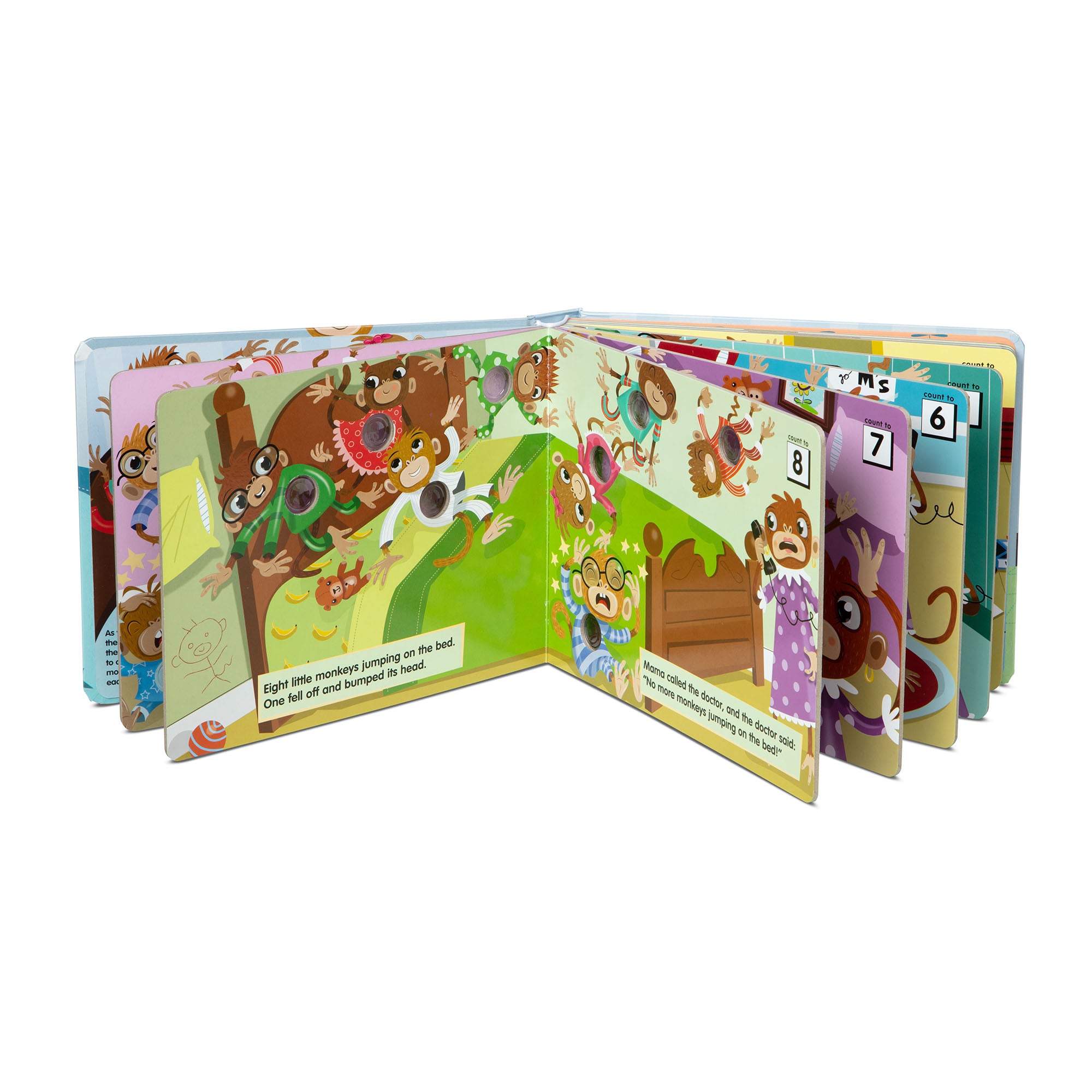 Poke-a-Dot: 10 Little Monkeys Board Book - Image 2